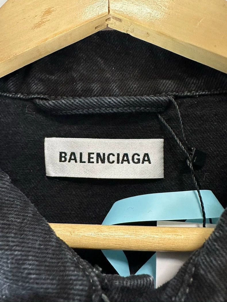 Balenciaga Balenciaga Logo Denim Jacket-2505 Size US L / EU 52-54 / 3 - 3 Thumbnail