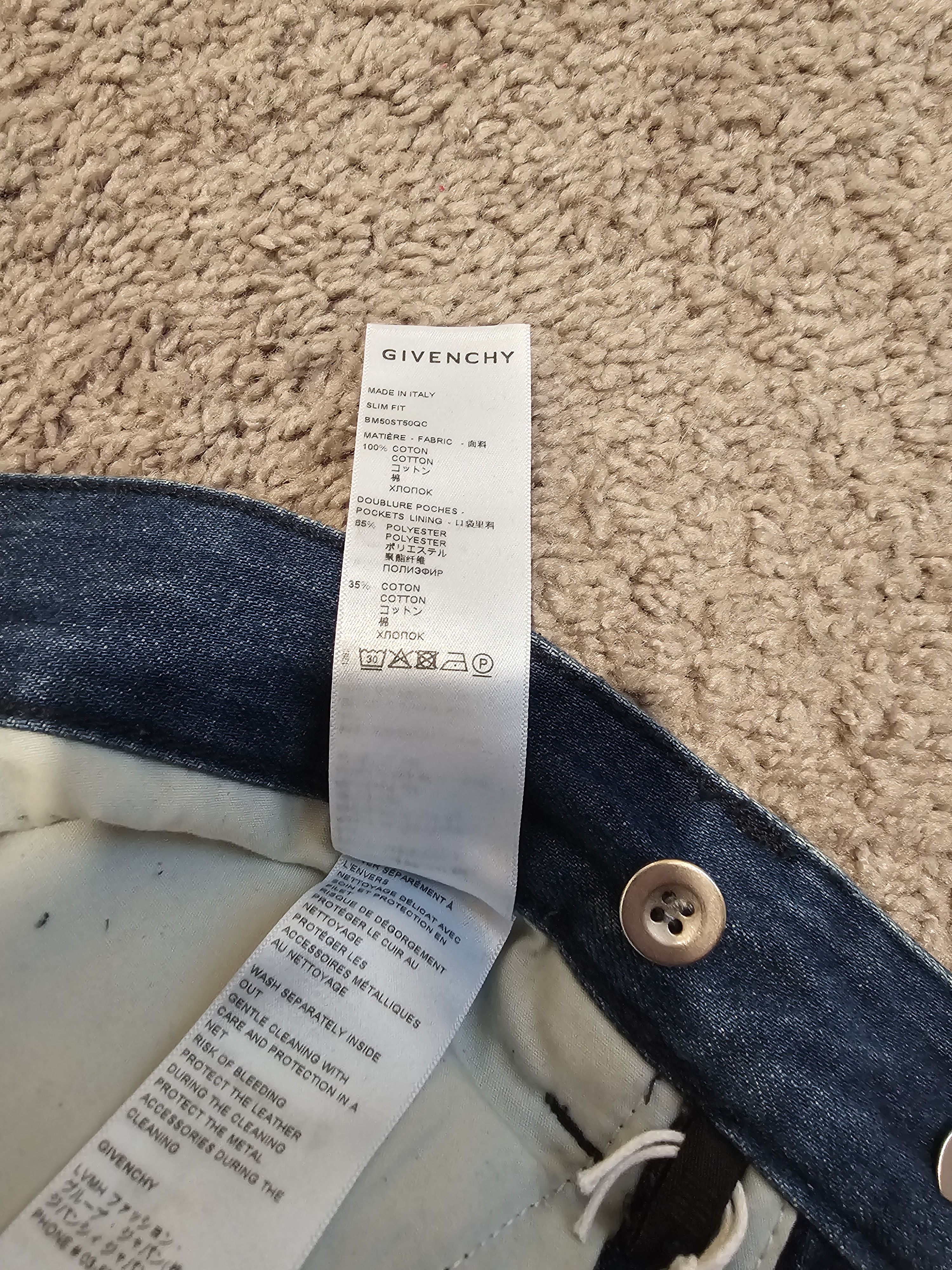 1017 ALYX 9SM × Ends Repair × Givenchy Givenchy Matthew Williams Distressed Boro Jeans AW22 ALYX Size US 32 / EU 48 - 16 Thumbnail