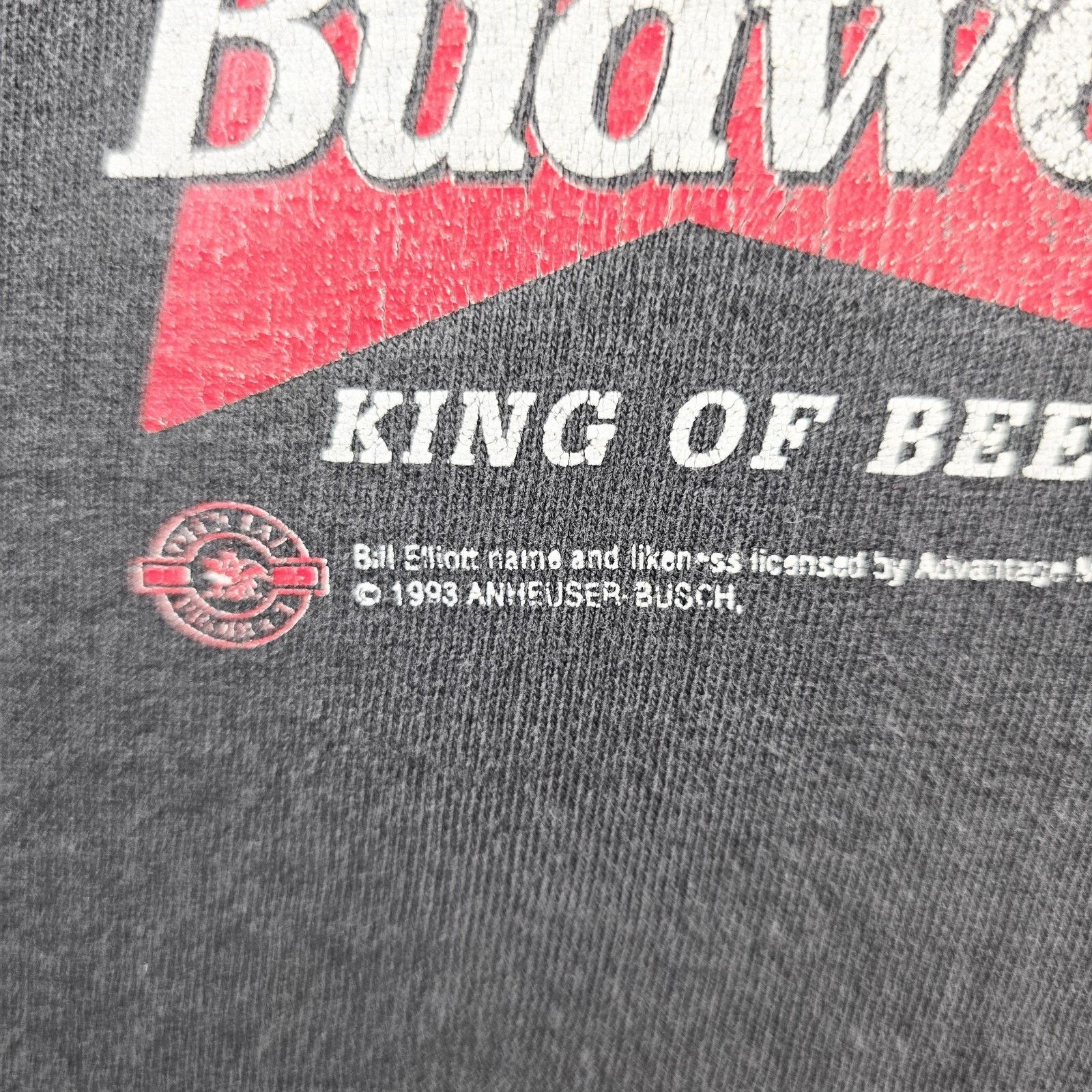 Hanes Vintage Nascar Bill Elliott Shirt XL Faded Stained Budweiser Size US XL / EU 56 / 4 - 4 Thumbnail