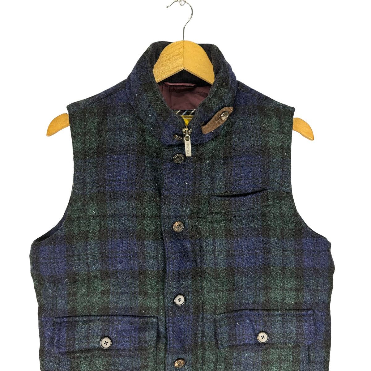 Harris Tweed 🌟KENT X HARRIS TWEED PUFFER WOOL TARTAN VEST Size US L / EU 52-54 / 3 - 2 Thumbnail