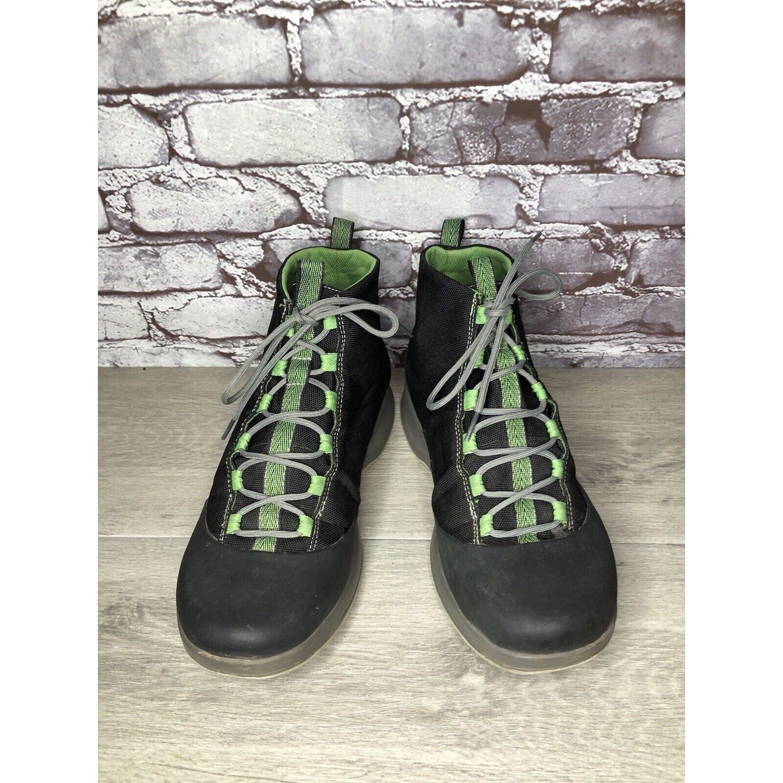 Chaco Chaco Tedinho Bulloo Black Canvas Green Lace Up Hiking Boots Size US 11 / EU 44 - 14 Thumbnail