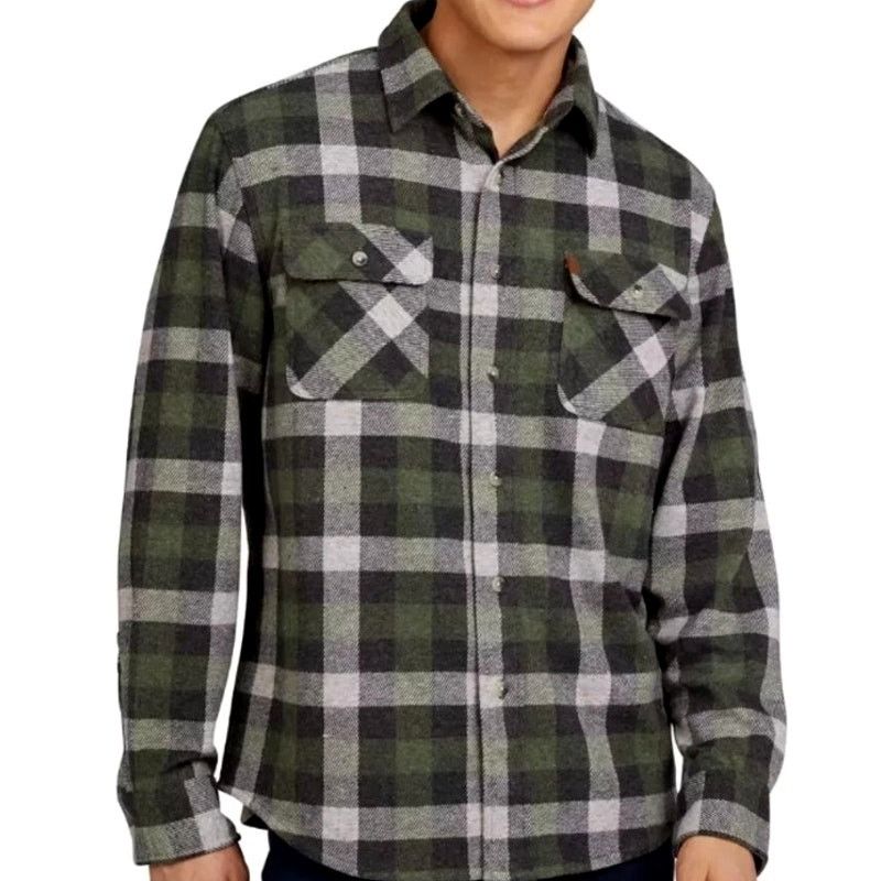 Other Chaps Knit Flannel Shirt Button Up Stretch Green Small Size US S / EU 44-46 / 1 - 1 Thumbnail
