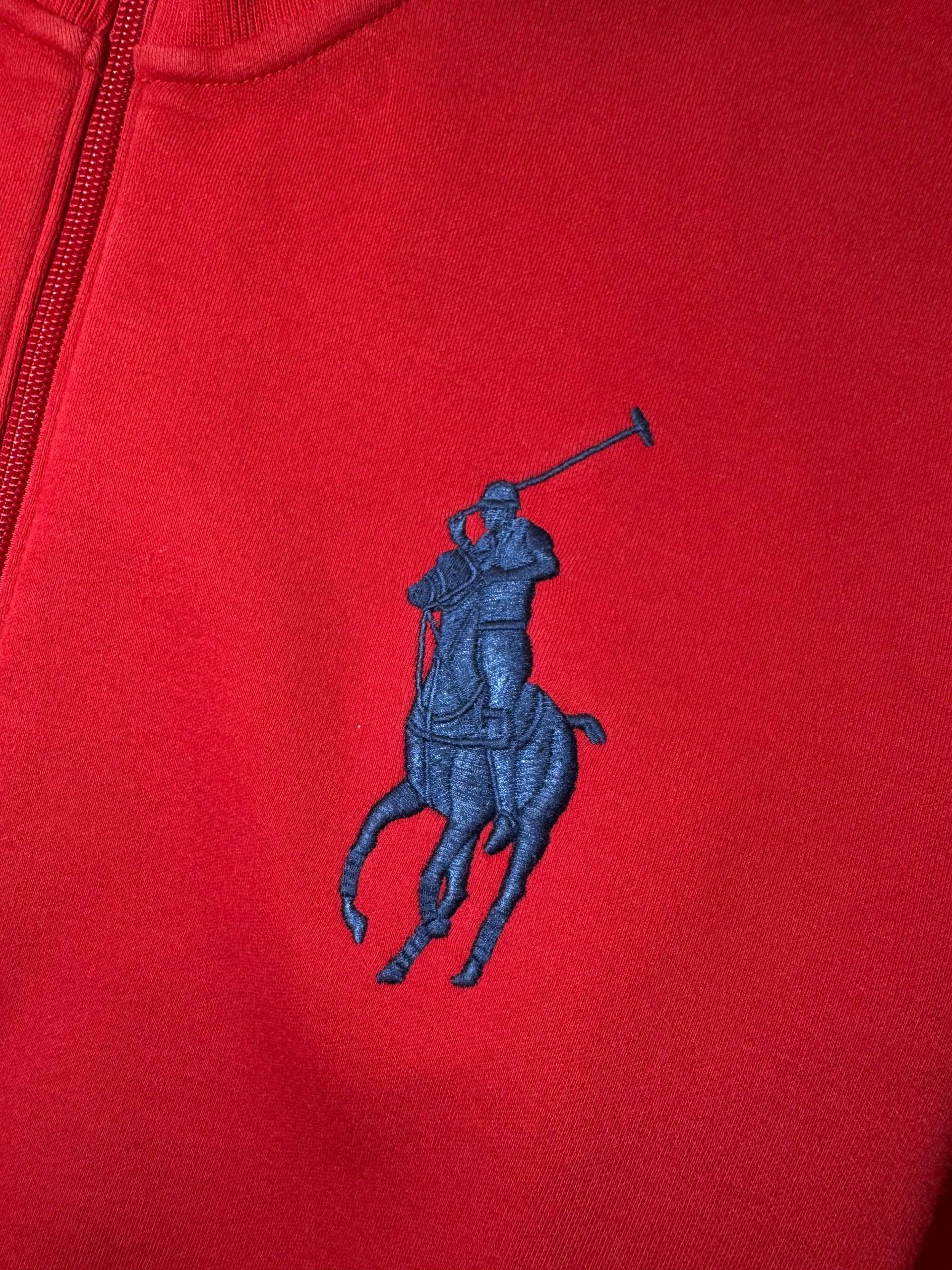 Polo Ralph Lauren Polo Ralph Lauren Vintage Red Zipped Sweatshirt USA Flag Size US L / EU 52-54 / 3 - 3 Thumbnail