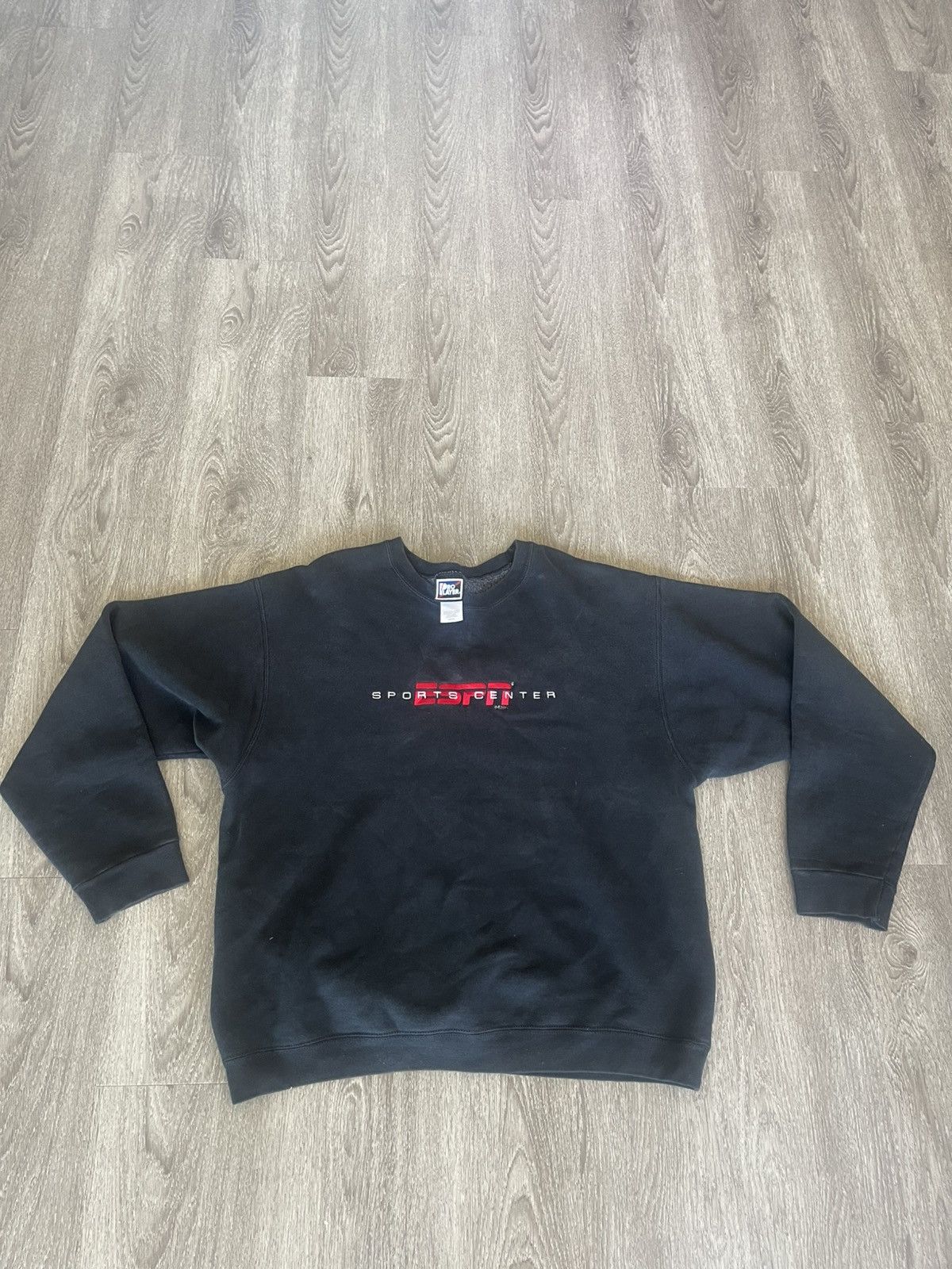 Pro Player Vintage Pro Player ESPN Brand Black Crewneck Sweatshirt Size US XL / EU 56 / 4 - 1 Thumbnail