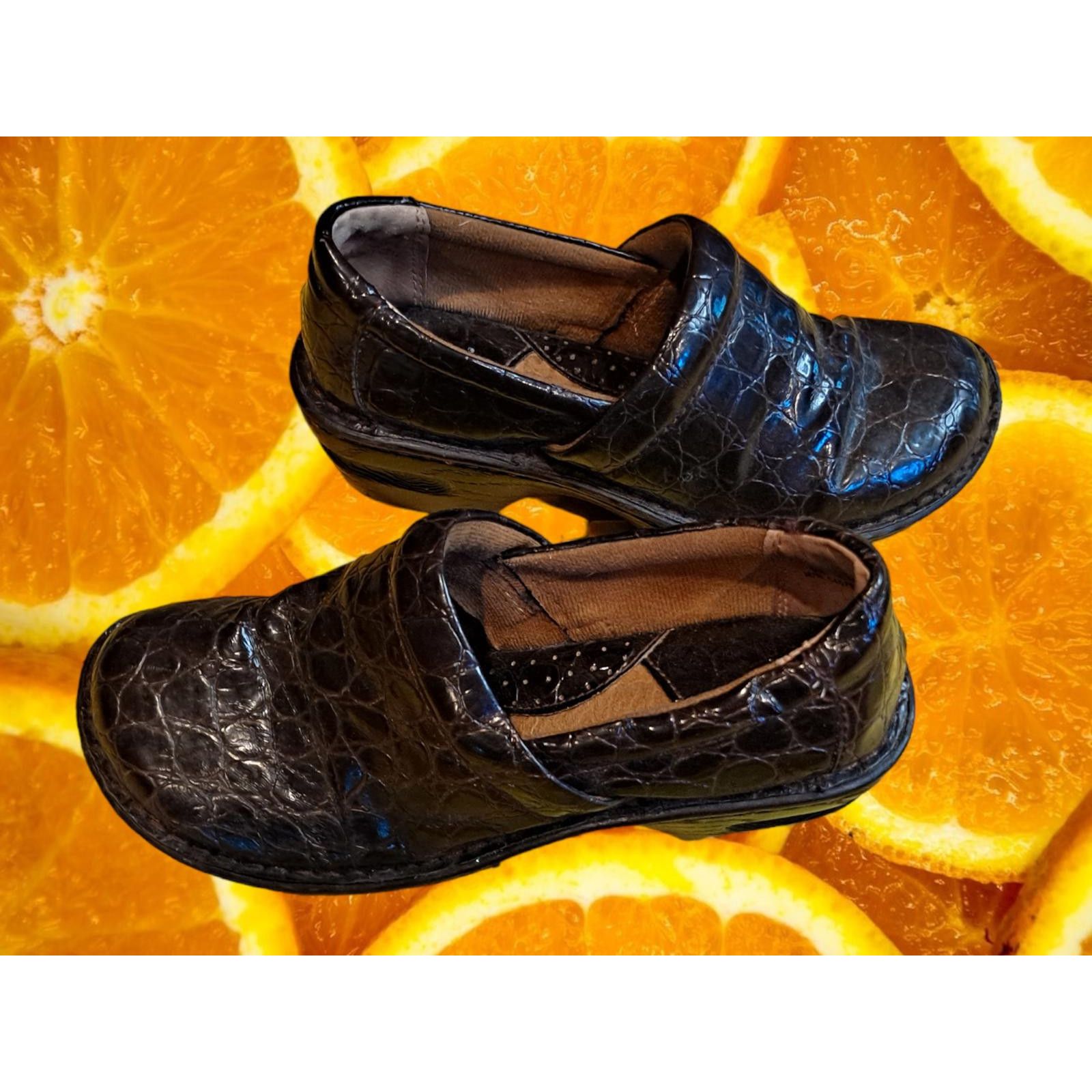 Other B.O.C Black SnakeSkin Print with 2 Inch Heel Clog/Mule Size Size ONE SIZE - 2 Thumbnail