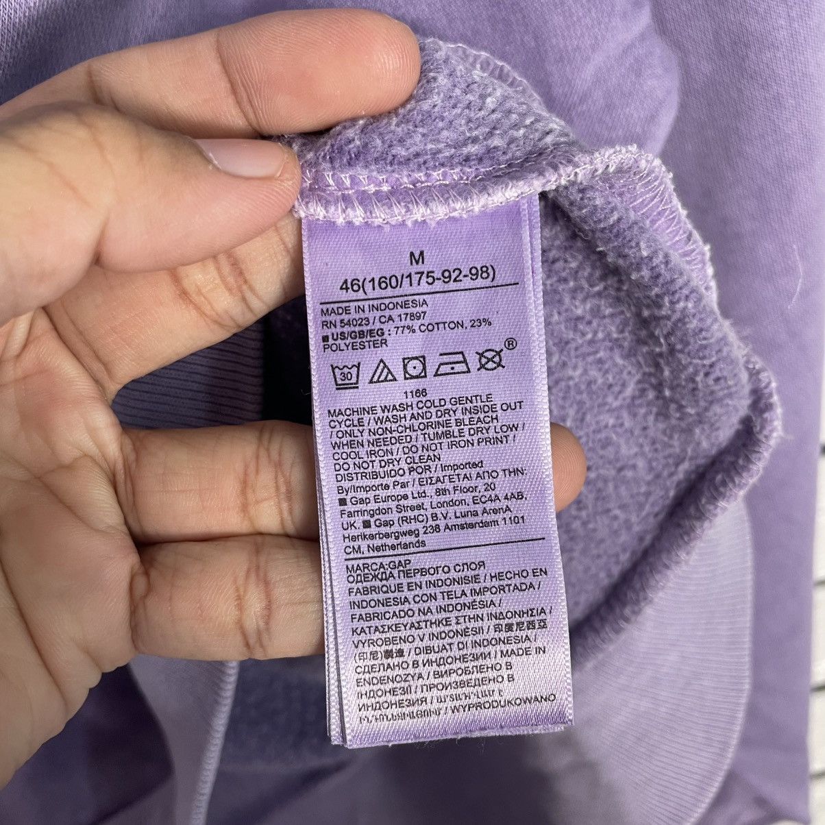 Gap Gap Big Logo Purple Sweatshirt Size US M / EU 48-50 / 2 - 12 Thumbnail