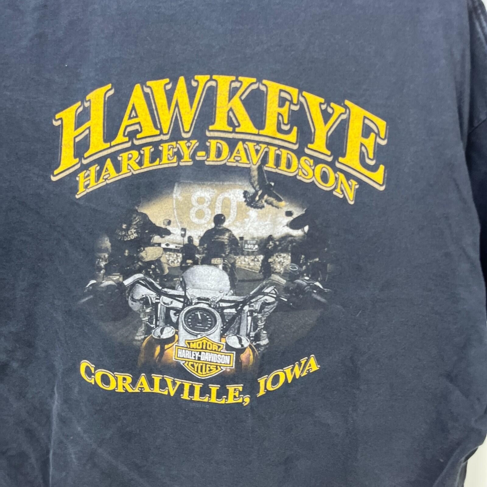 Harley Davidson Vintage Harley Davidson Hot Steel Flames T Shirt IOWA 2XL Size US XXL / EU 58 / 5 - 5 Thumbnail