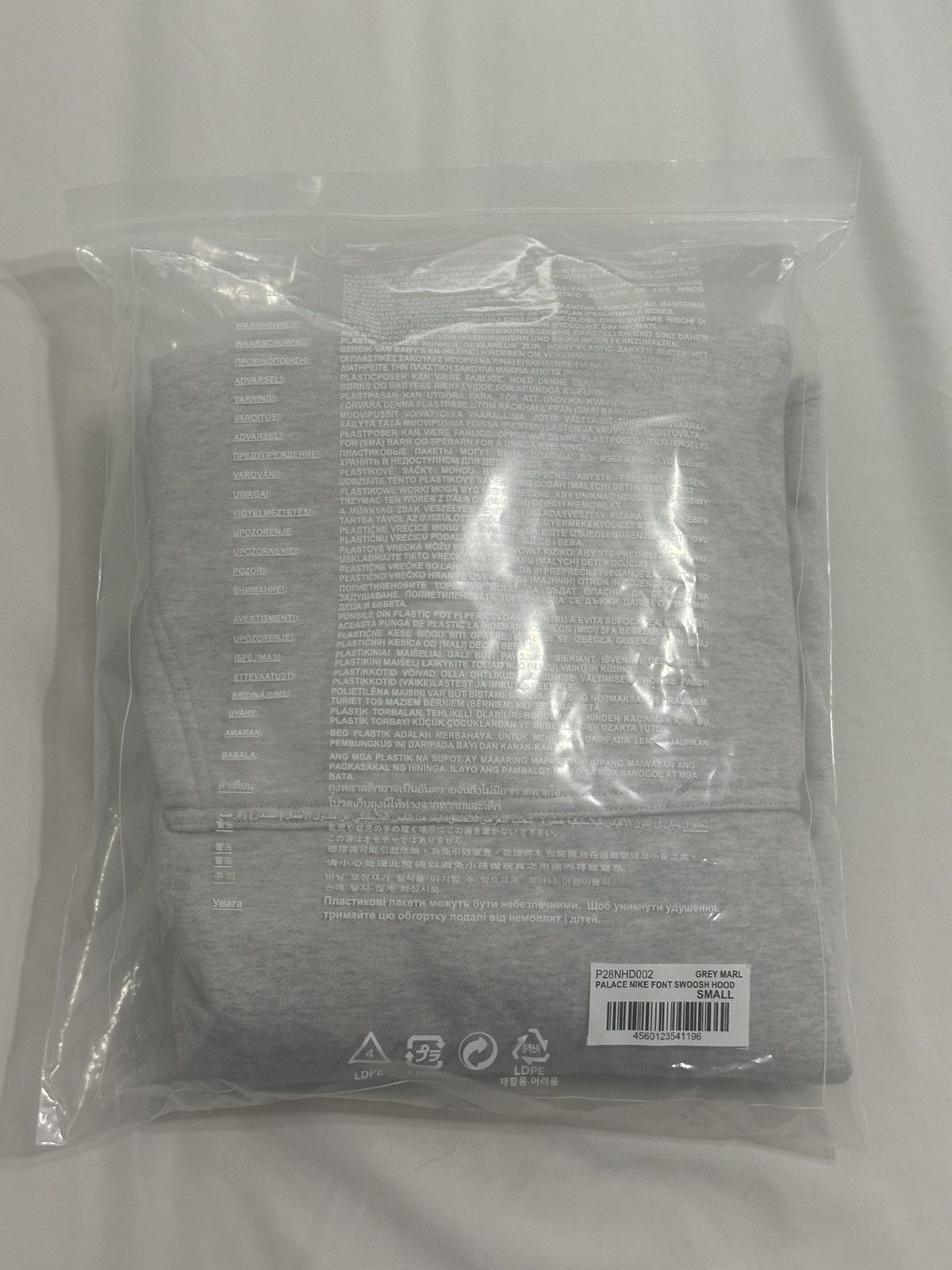 Palace Palace Nike Font Swoosh Hood Grey Marl Size Small Size US S / EU 44-46 / 1 - 2 Thumbnail