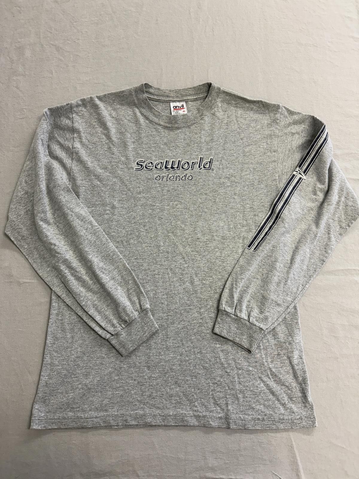 Anvil Y2K Sea World Orlando Long Sleeve T-shirt Sleeve Hits M Size US M / EU 48-50 / 2 - 1 Thumbnail