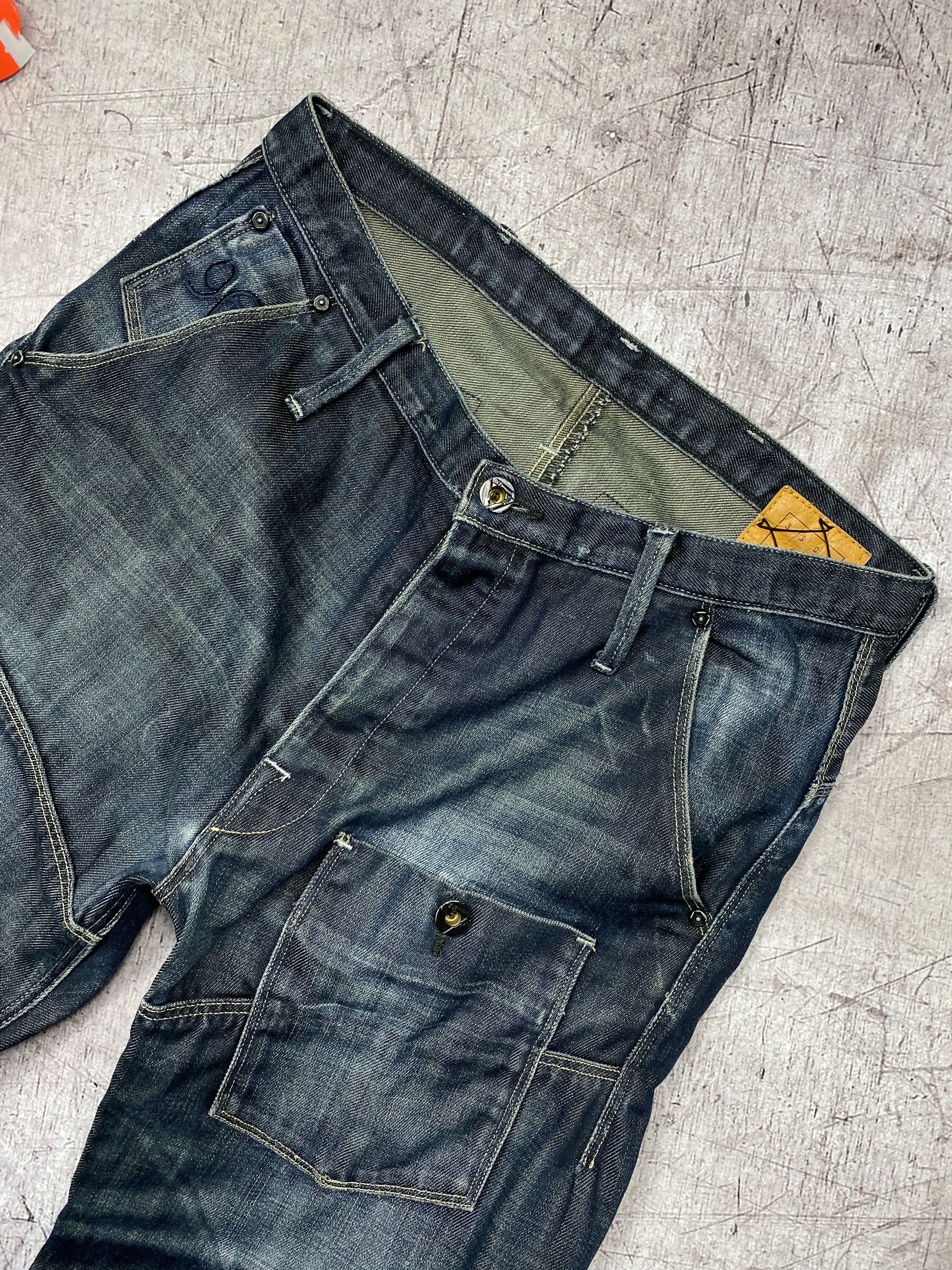G-Star G Star Raw Vintage Mens Double Knee Jeans Denim Pants Size US 30 / EU 46 - 2 Thumbnail