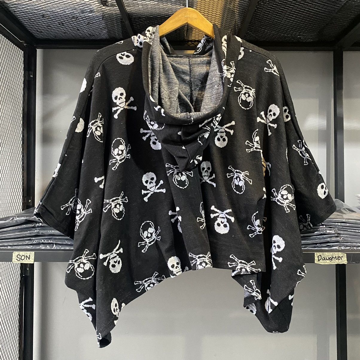 If Six Was Nine × Japanese Brand × Le Grande Bleu (L.G.B.) Zipper Skull Winged Hooded Outerwear Grunge Goth Style Size US M / EU 48-50 / 2 - 8 Thumbnail