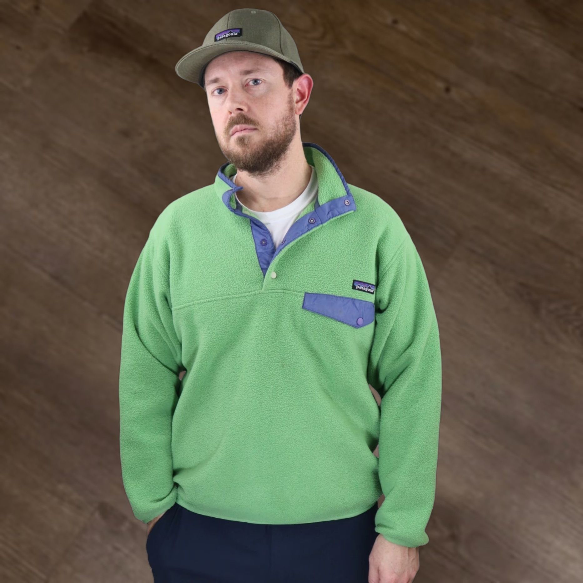 Patagonia × Streetwear × Vintage Patagonia 90s Zen Turtle Snap-T