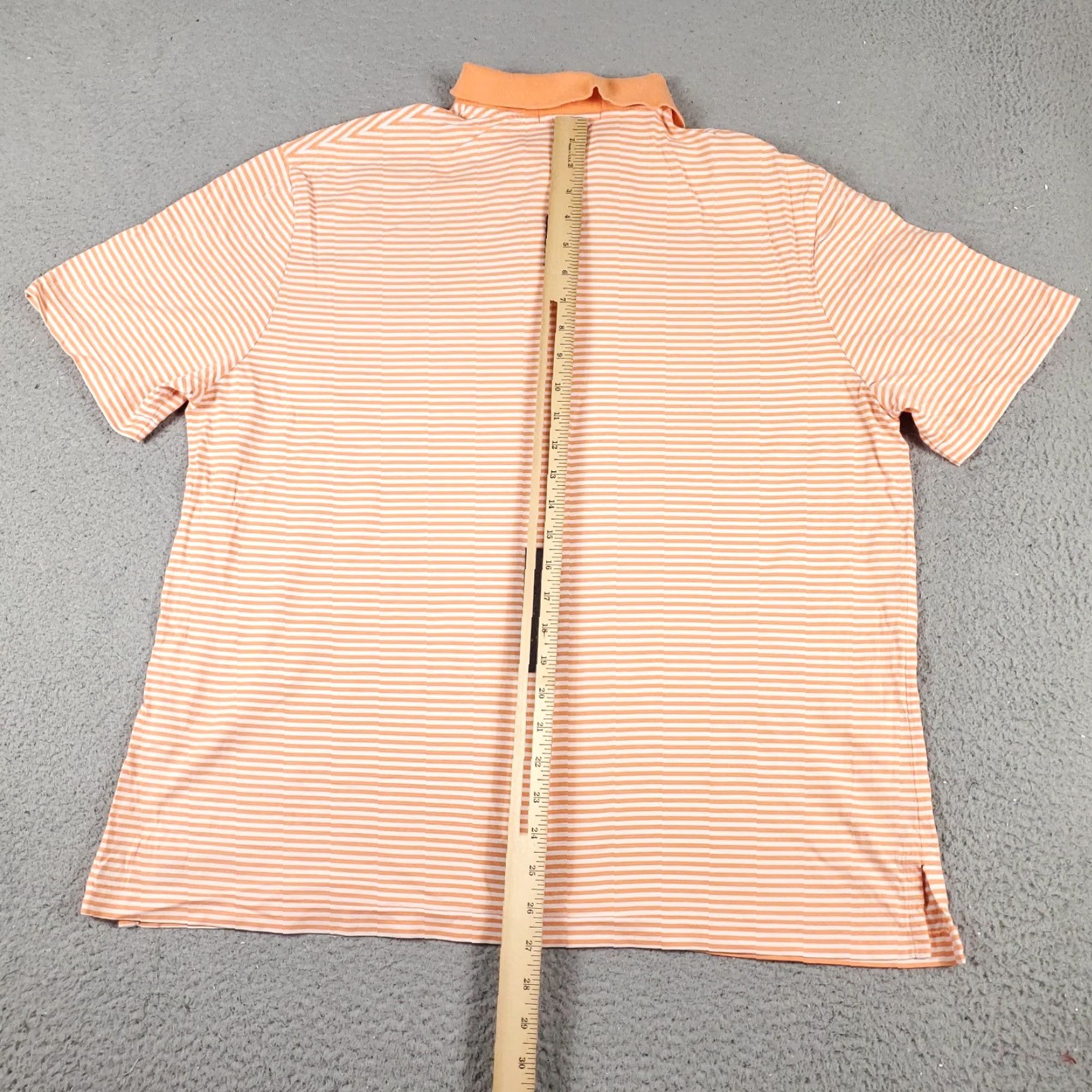 Ralph Lauren Ralph Lauren Polo Shirt Mens XL Orange Striped Casual Short Sleeve Size US XL / EU 56 / 4 - 4 Thumbnail