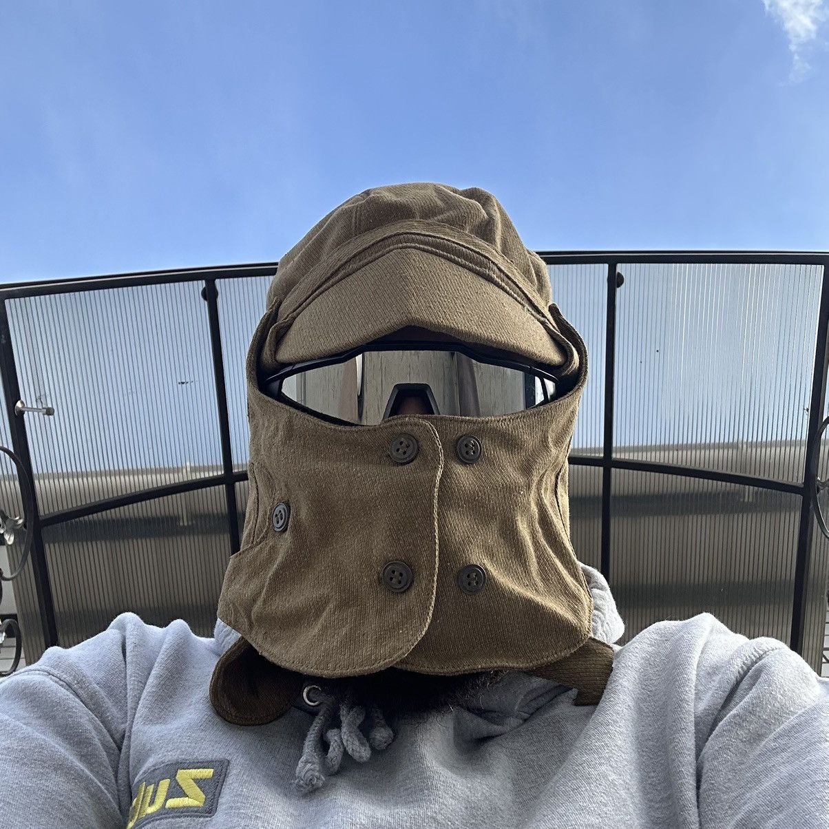If Six Was Nine × Japanese Brand Vintage OKZK Cap Balaclava USSR Afghanistan 70s Y2K Crazyy Size ONE SIZE - 8 Thumbnail