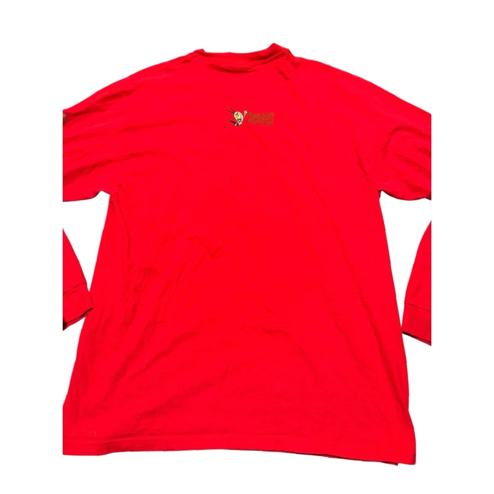 Nickelodeon VINTAGE Nickelodeon Shirt Mens L SpongeBob SquarePants Long Sleeve Red 2001 USA Brain Alone Size US L / EU 52-54 / 3 - 7 Thumbnail