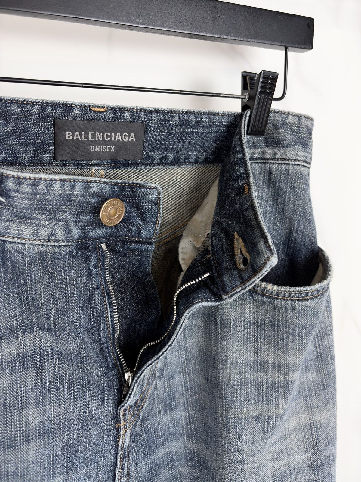 Balenciaga FW23 Balenciaga Italian Ring Slub Flared Bootcut Denim Jeans Size US 30 / EU 46 - 6 Thumbnail