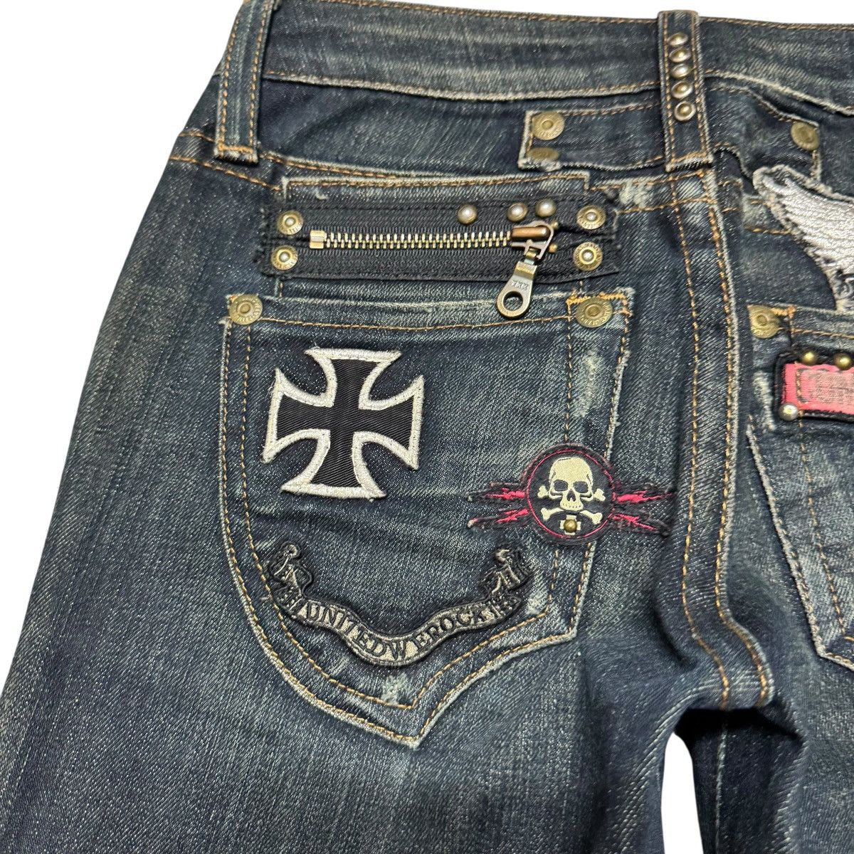 Robins Jeans Robin's Jeans Rock N Roll Denim Jeans Size 25" / US 0 / IT 36 - 15 Thumbnail