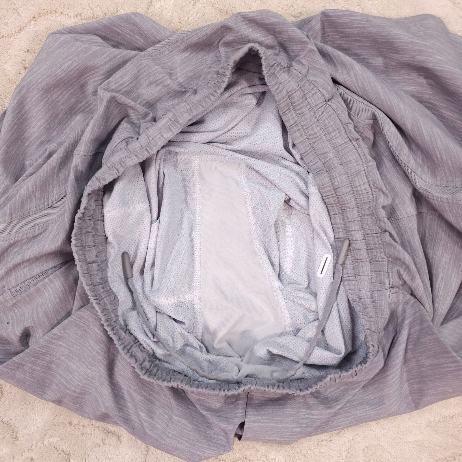 Lululemon Pace Breaker Short Heather Gray Sea Salt Sz XL