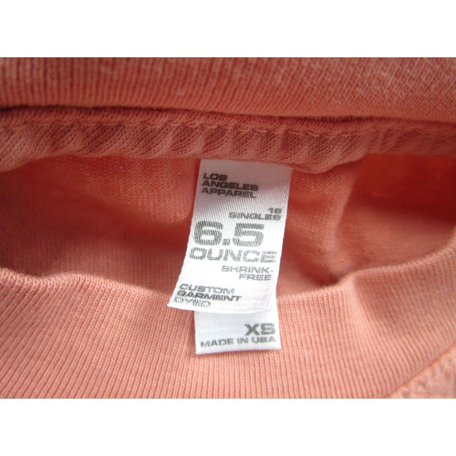 Los Angeles Apparel Los Angeles Apparel T-Shirt Mens XS Pink Heavyweight Garment Dye 6.5oz Crew Neck Short Sleeve Size US XS / EU 42 / 0 - 4 Thumbnail