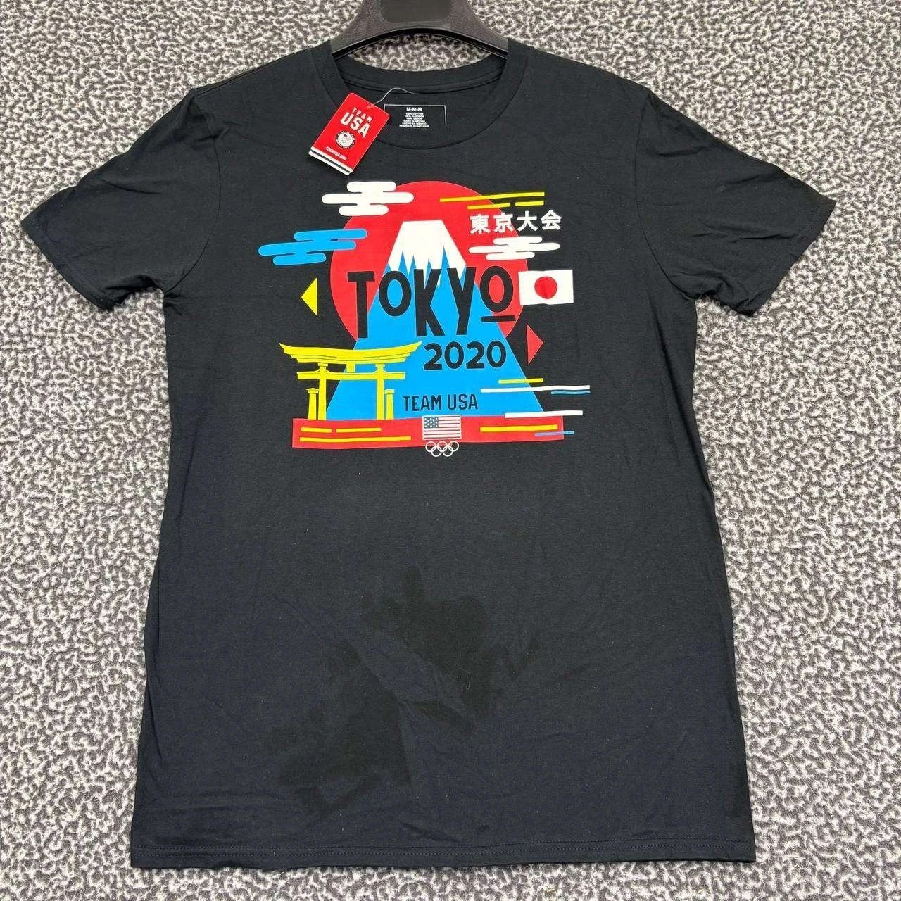 Other Team USA Olympic Shirt Men M Tokyo Crew Neck Cotton Size US M / EU 48-50 / 2 - 1 Thumbnail