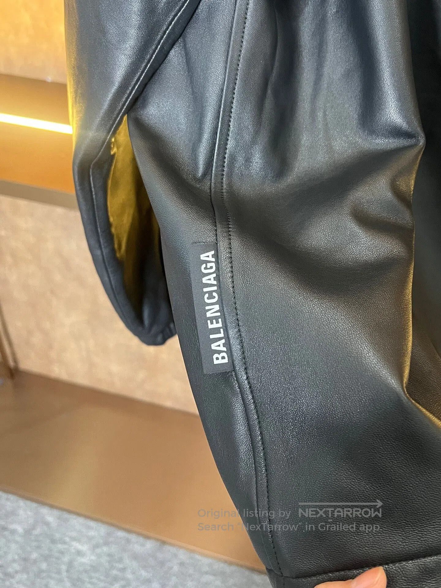 Balenciaga Balenciaga Padded Slogan Leather Jacket. Size US S / EU 44-46 / 1 - 4 Thumbnail