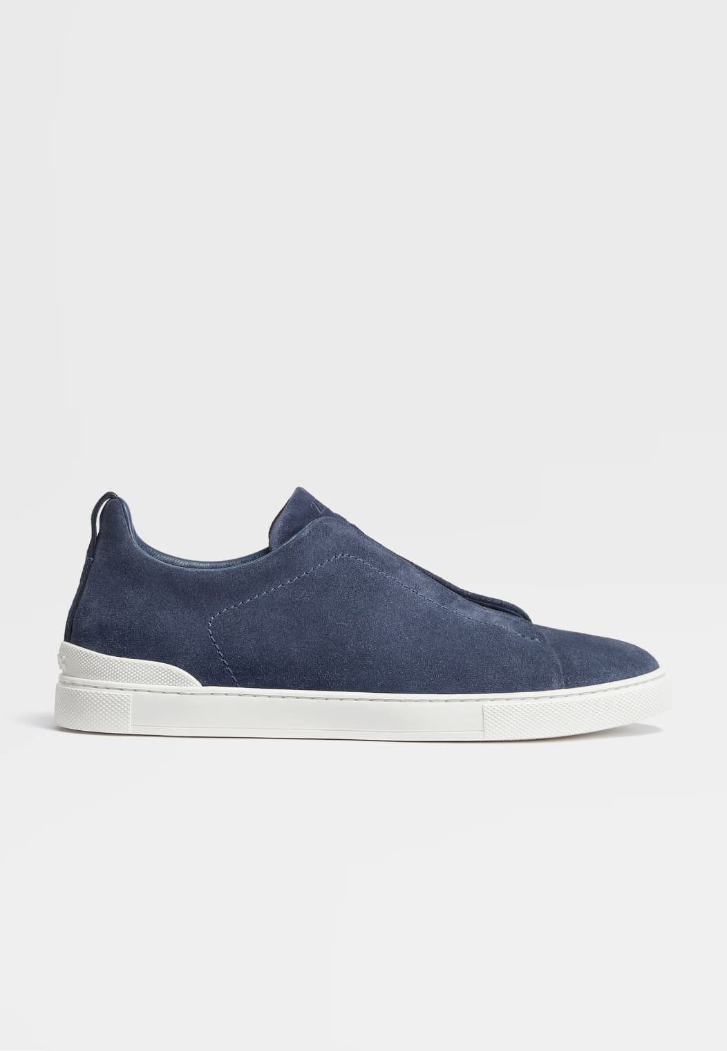 Ermenegildo Zegna o1s1rm0325 RLHSOY Triple Stitch™ Suede Sneakers in Navy Size US 7 / EU 40 - 1 Thumbnail