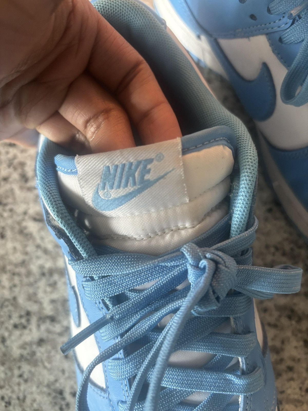 Nike Nike Dunk Low UNC University Blue Size US 9.5 / EU 42-43 - 5 Thumbnail
