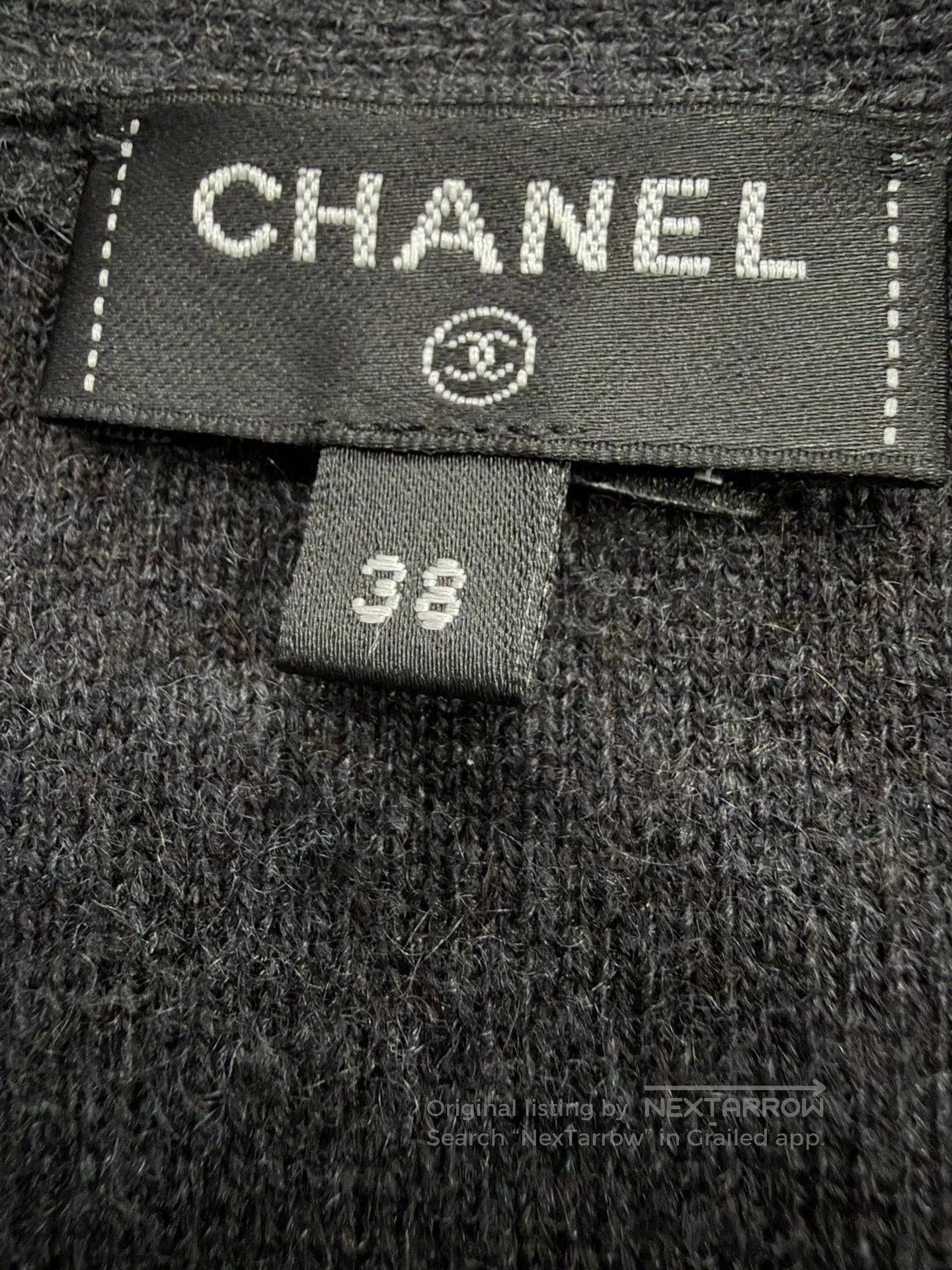 Chanel Chanel 22A Logo Silver Thread Cardigan Size 38. Size US M / EU 48-50 / 2 - 4 Thumbnail