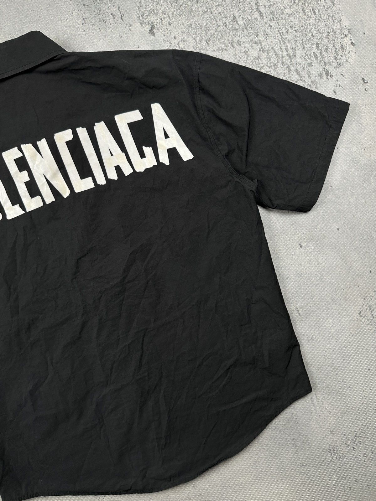 Balenciaga Balenciaga Tape Type Logo Shirt Black Lux Runway Oversized Size US M / EU 48-50 / 2 - 8 Thumbnail