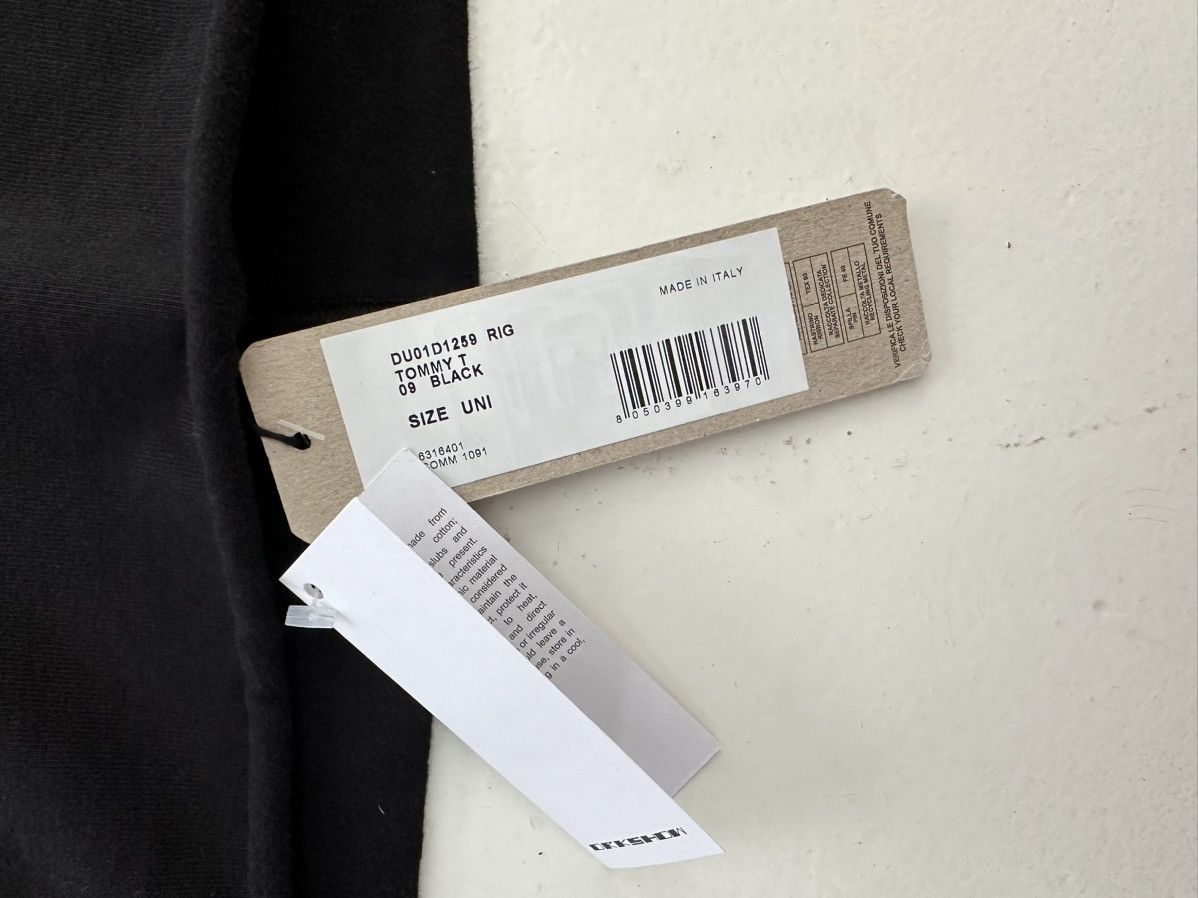 Rick Owens Drkshdw Tommy tee warm cotton Size US 36 / EU 52 - 3 Thumbnail
