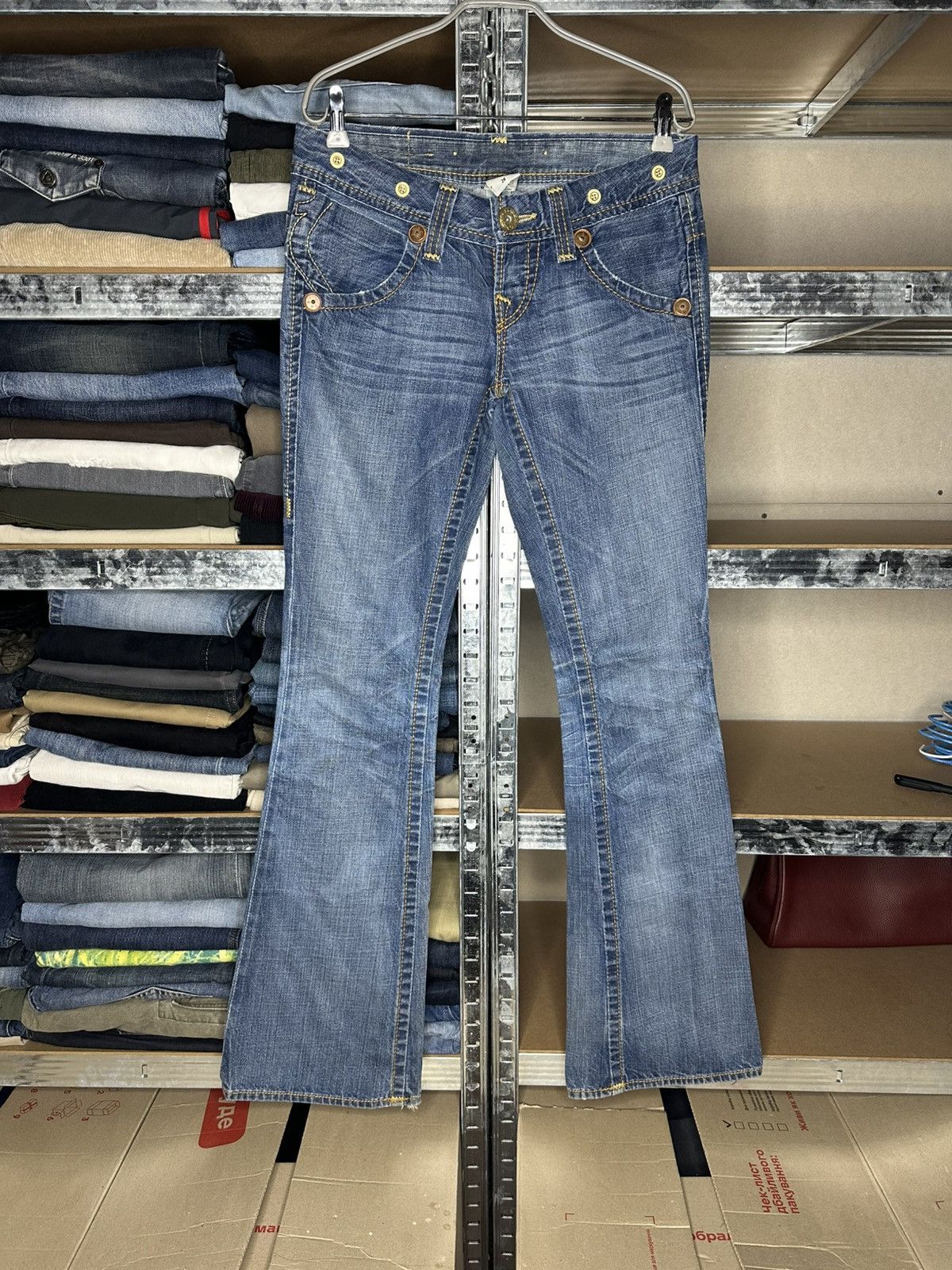 True Religion True Religion Flared Bootcut Blue Denim Jeans Size 28 Size 28" / US 6 / IT 42 - 1 Thumbnail