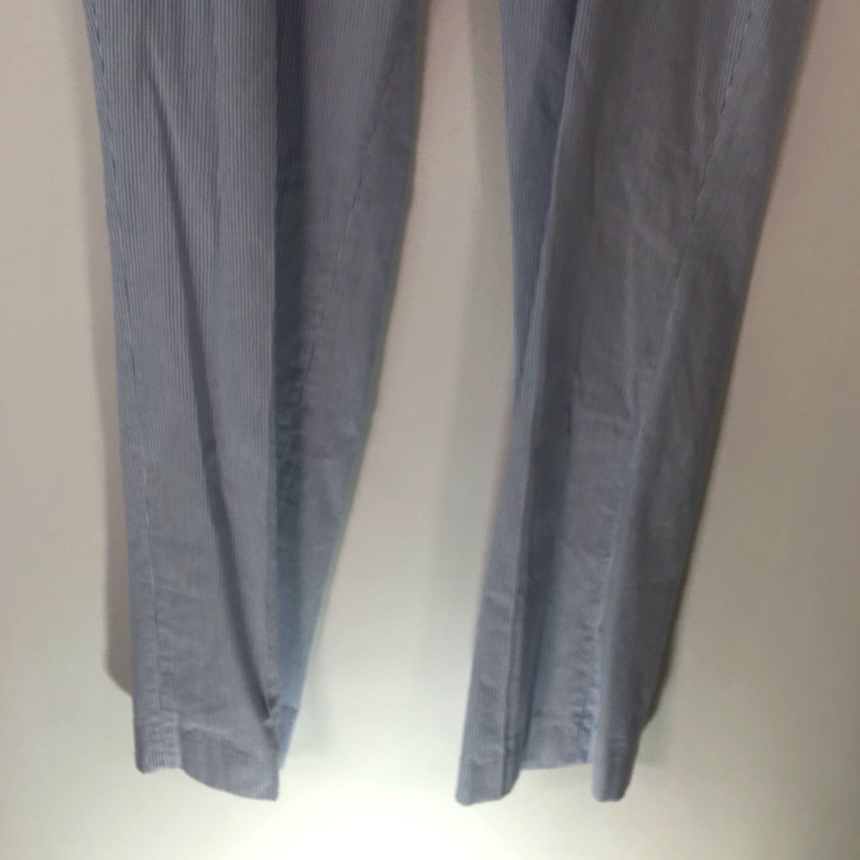 Vintage Mens Casual Dress Pants Striped Blue Pleated Front Straight Leg Size 36 X33 Size US 36 / EU 52 - 4 Thumbnail