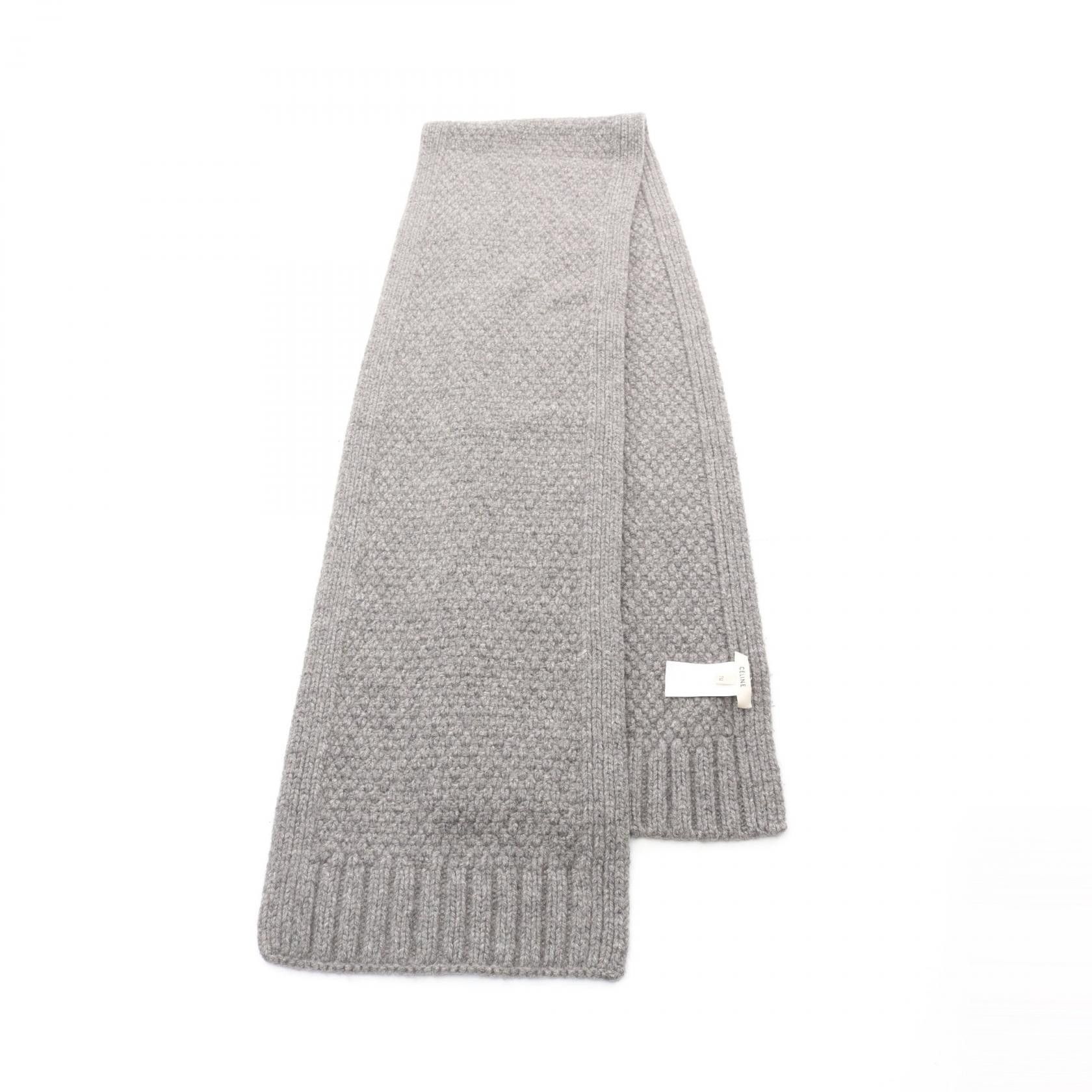 Celine Celine Celine Scarf Cashmere/Mohair Scarf Natural Material Scarf Size ONE SIZE - 1 Thumbnail