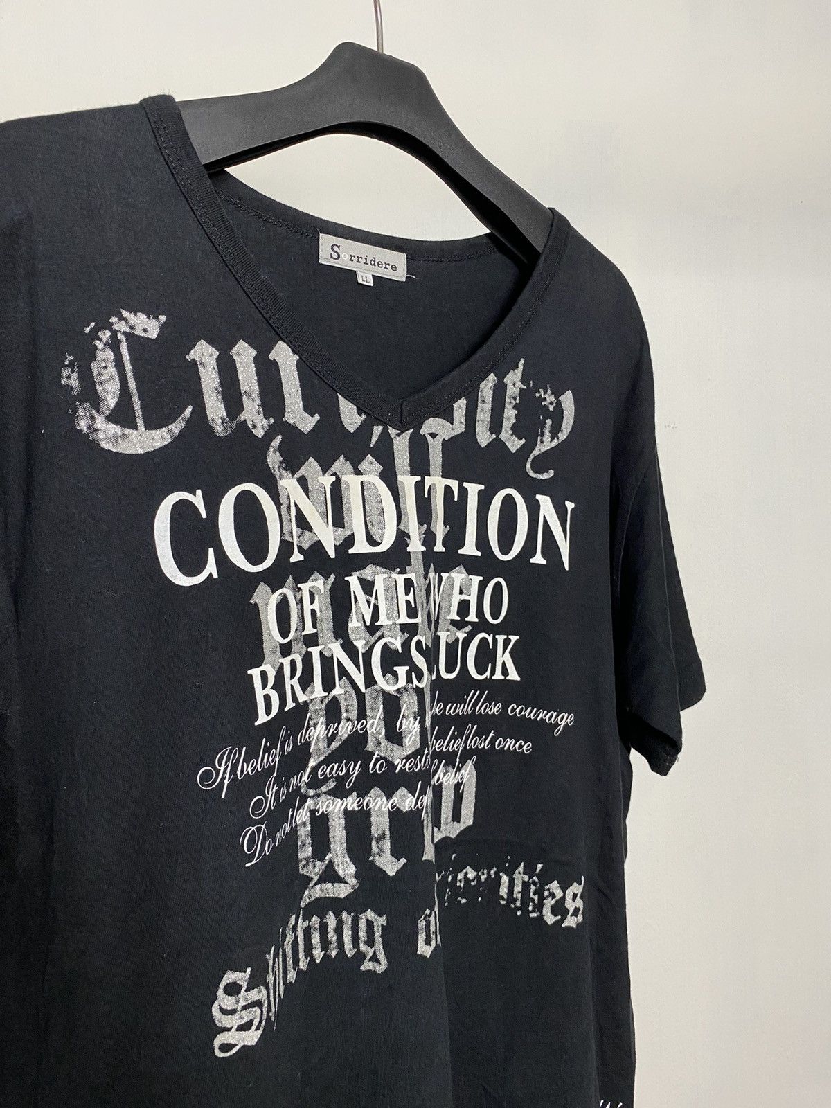 14th Addiction × KMRii × Yasuyuki Ishii Sorridere Poem Rock Tshirt Size US M / EU 48-50 / 2 - 3 Thumbnail