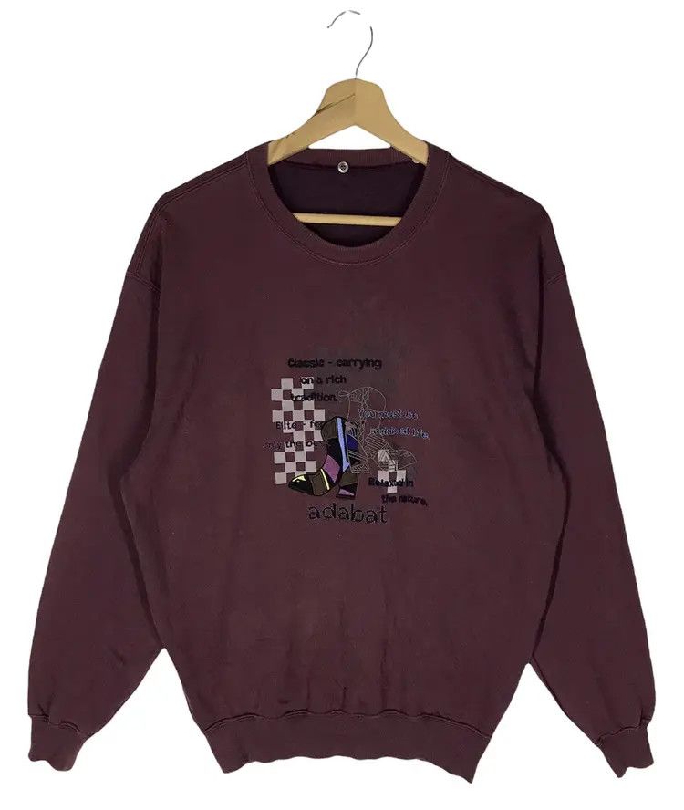Japanese Brand Vintage Adabat Sweatshirts Size US L / EU 52-54 / 3 - 1 Thumbnail