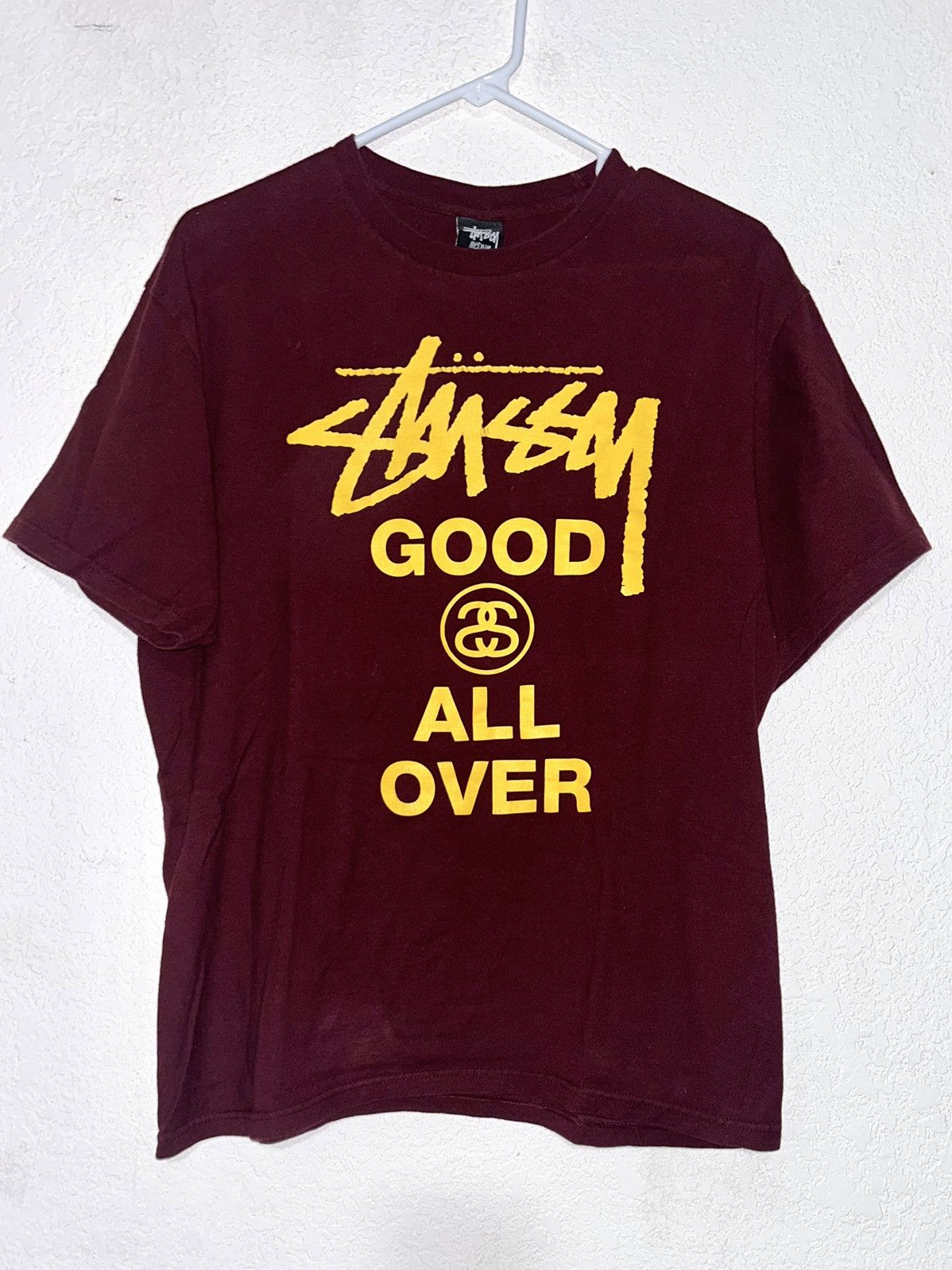 Stussy Stussy Maroon T-Shirt Size US M / EU 48-50 / 2 - 1 Thumbnail