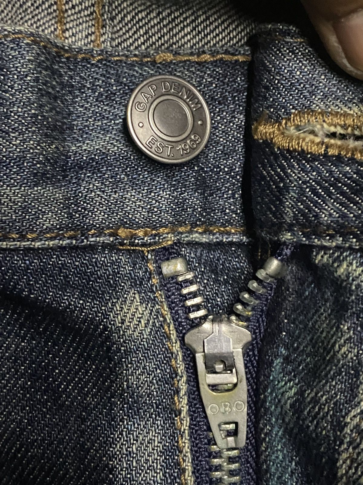 Gap × Yeezy Vintage Gap Denim Distressed Slim Jeans Size US 35 - 9 Thumbnail