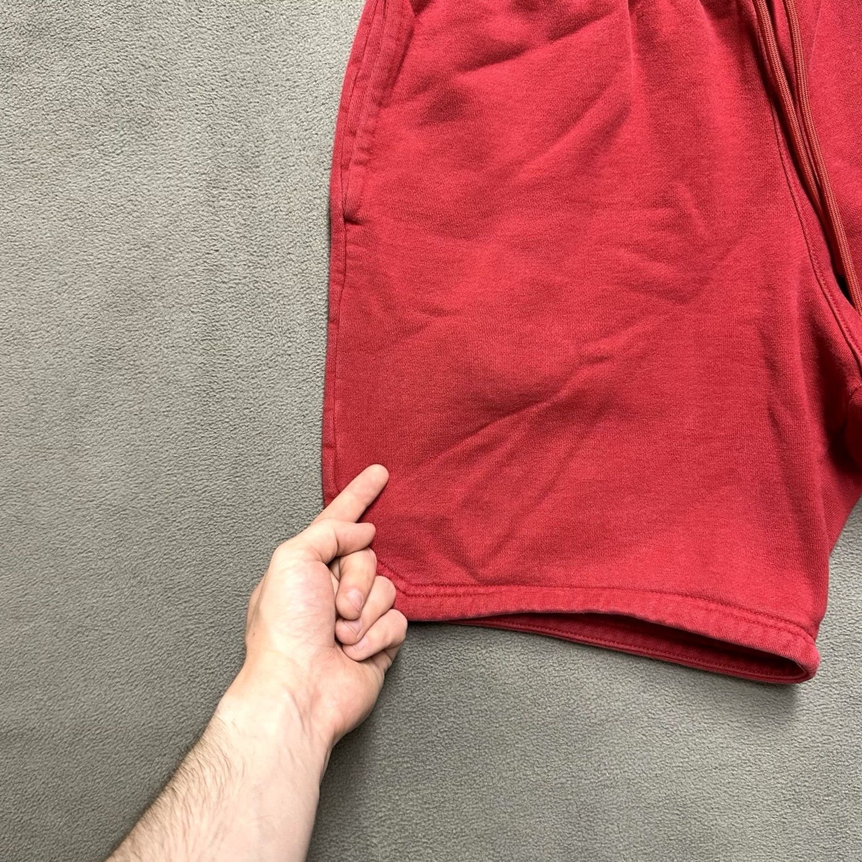 Jordan Brand Nike Air Jordan Shorts Mens S Red Fleece Jumpman Drawstring Essential Size US 29 - 5 Thumbnail