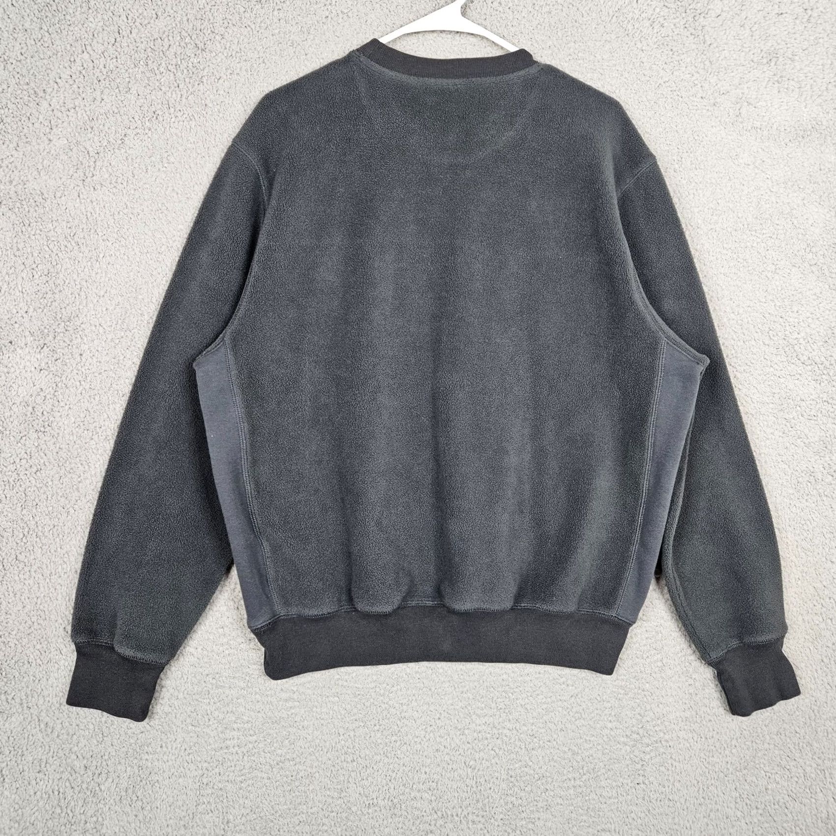 Paul Smith Pauli Smith Men Gray Logo-Print Crew Neck Fleece Sweatshirt L Size US L / EU 52-54 / 3 - 2 Thumbnail