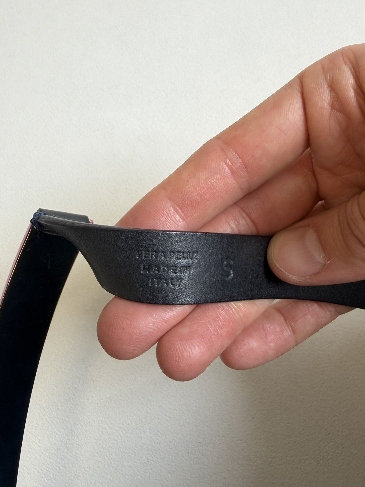 Maison Margiela 08 ‘Incognito’ Iridescent Metal/Leather Belt Size ONE SIZE - 4 Thumbnail