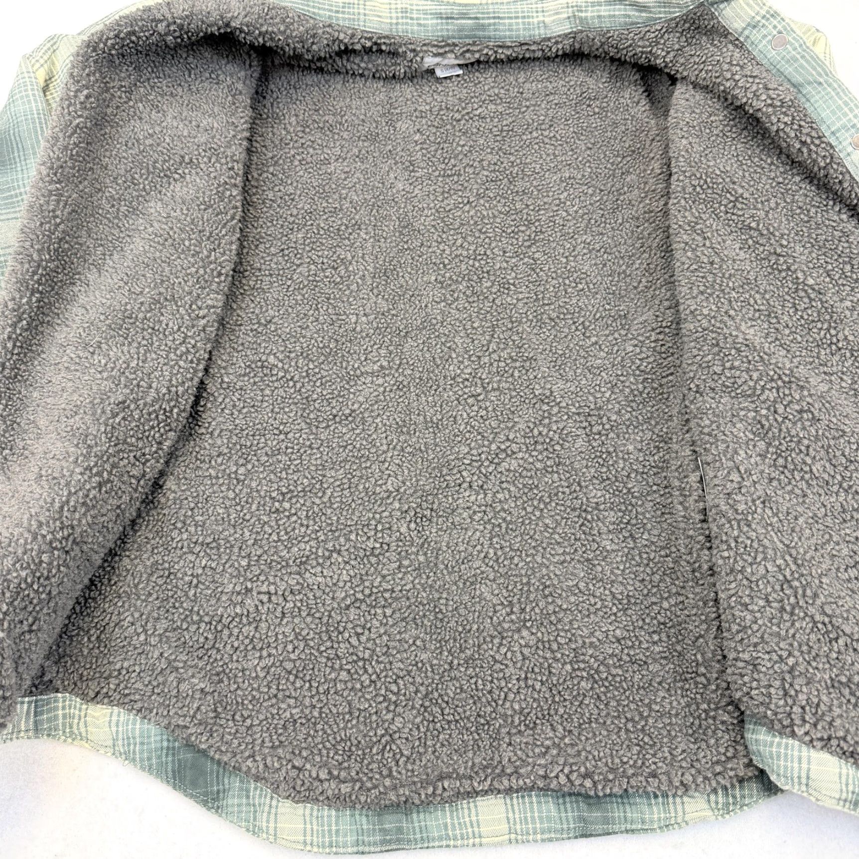 Carhartt VINTAGE Carhartt Jacket Womens Small Green Plaid Sherpa Lined Flannel Shacket Snap Front Size S / US 4 / IT 40 - 7 Thumbnail
