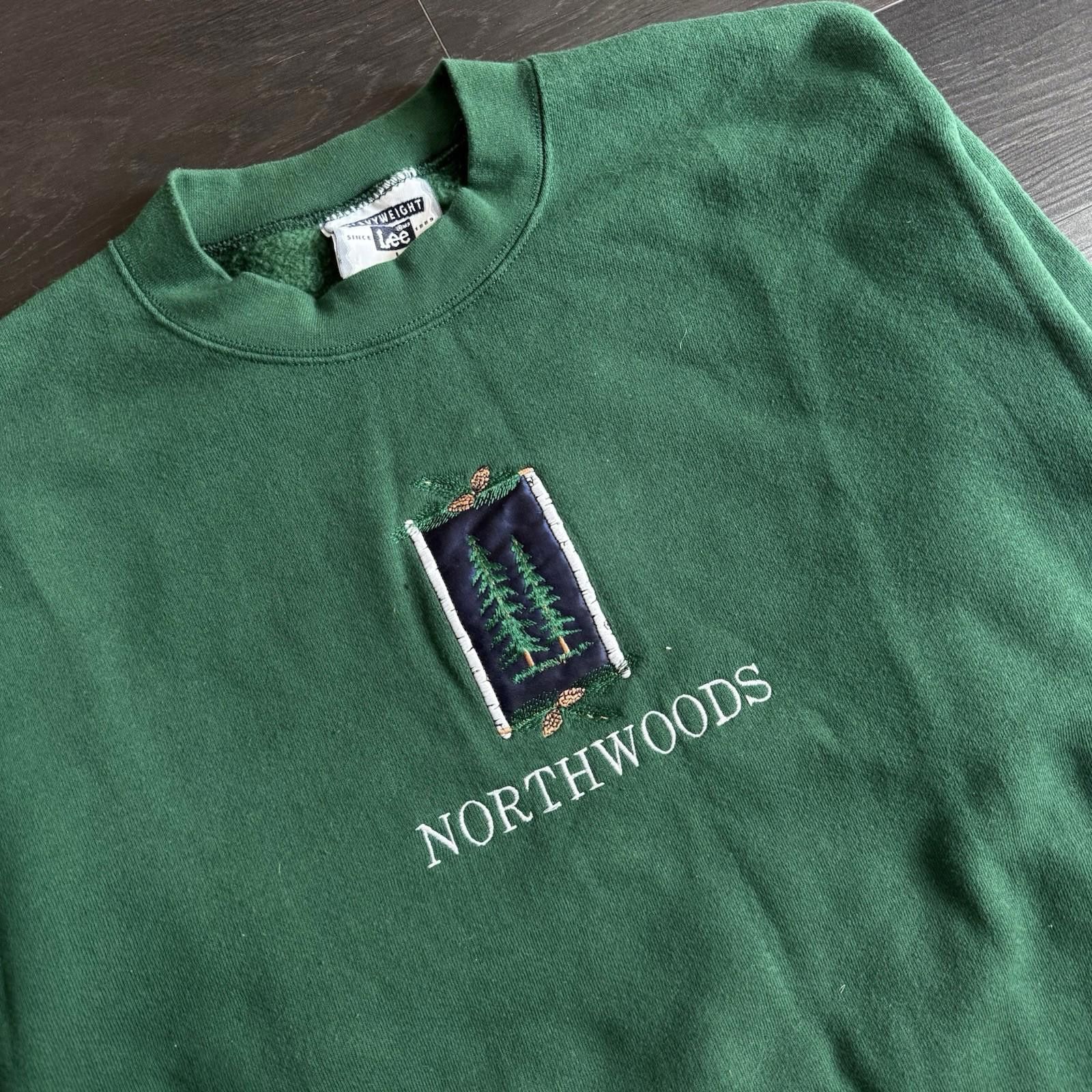 Vintage Vintage Lee Northwoods Sweater Crewneck USA Size L Size US L / EU 52-54 / 3 - 2 Thumbnail
