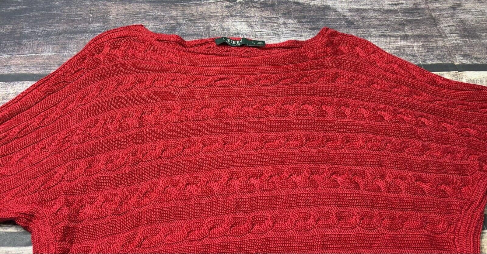 Lauren Ralph Lauren Lauren Ralph Lauren Sweater Women's XL Cable Knit Boat Neck Size XL / US 12-14 / IT 48-50 - 4 Thumbnail