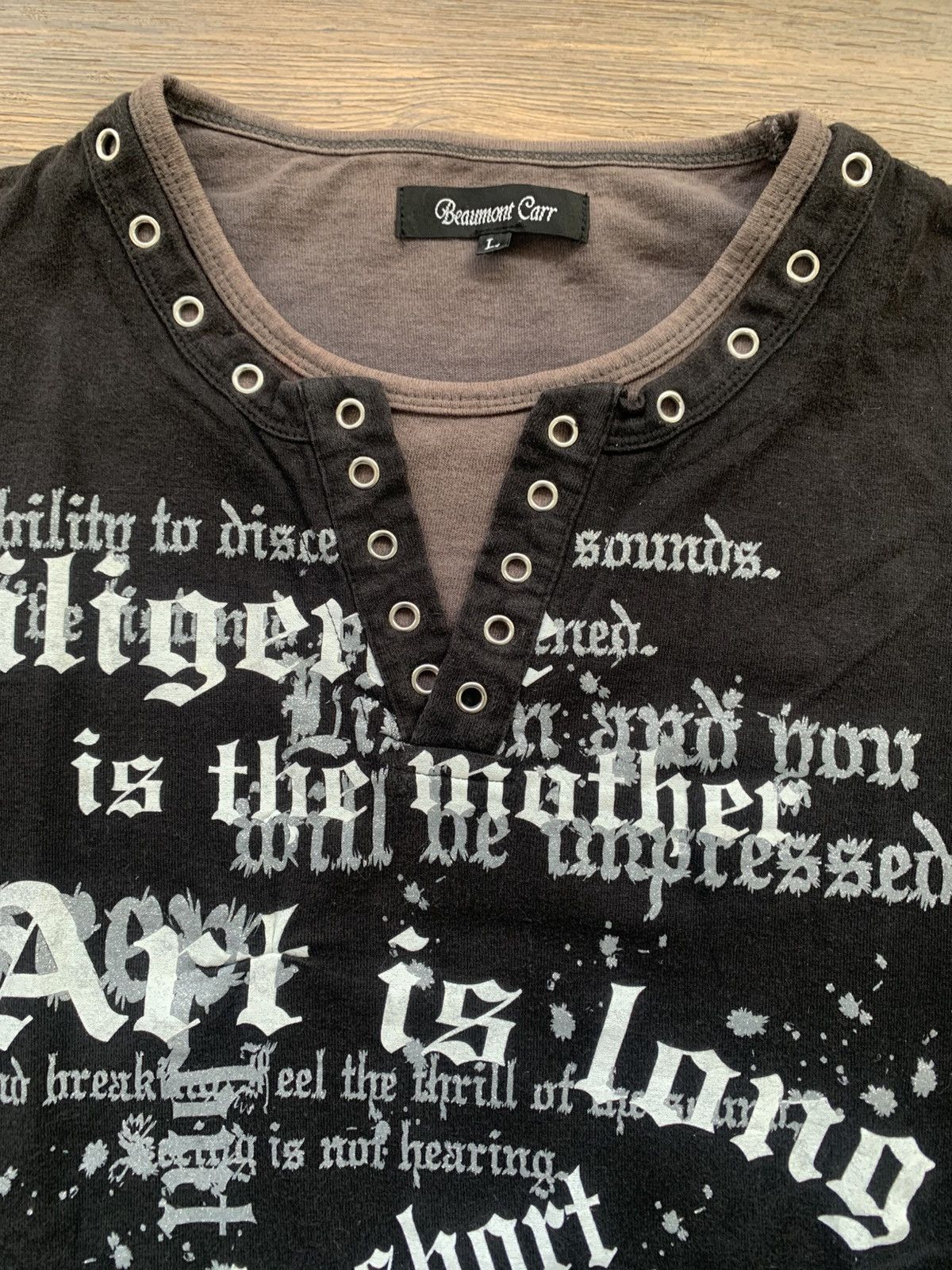 If Six Was Nine 2000s japanese archive beaumont carr y2k longsleeve tee Size US L / EU 52-54 / 3 - 5 Thumbnail