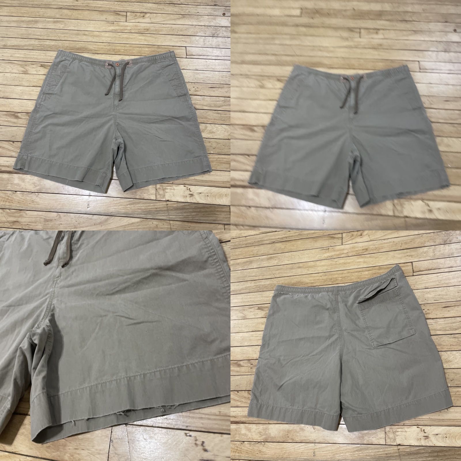 Vintage VINTAGE Fieldmaster Lounge Shorts Men 40x7 L Brown Khaki Lightweight Drawstring Relaxed Regular Size US 40 / EU 56 - 9 Thumbnail