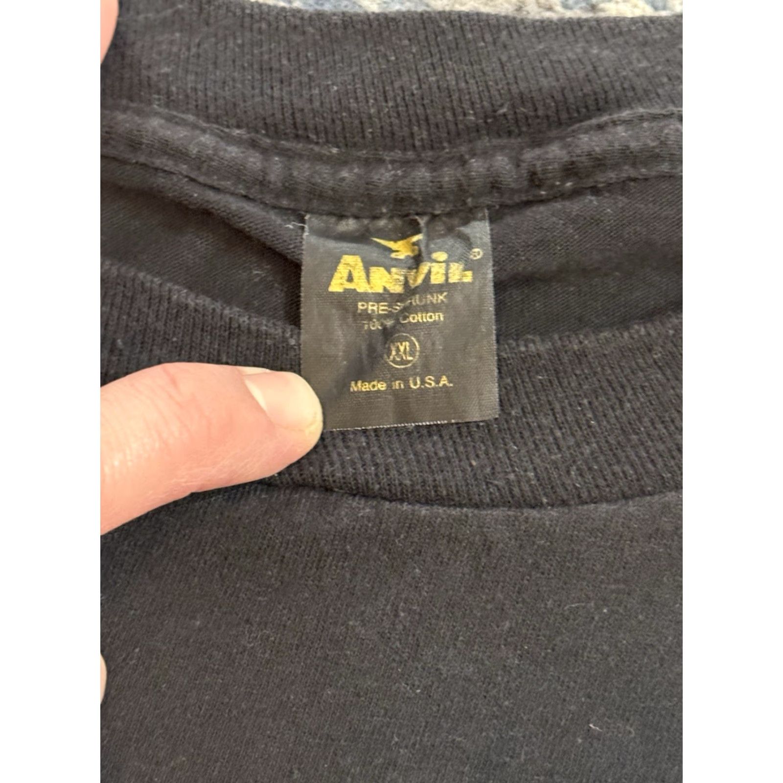 Anvil VINTAGE Ann Arbor Michigan Summer Arts Festival Loons T Shirt 2XL Black Cotton Anvil Mens Art 80s Size US XXL / EU 58 / 5 - 4 Thumbnail