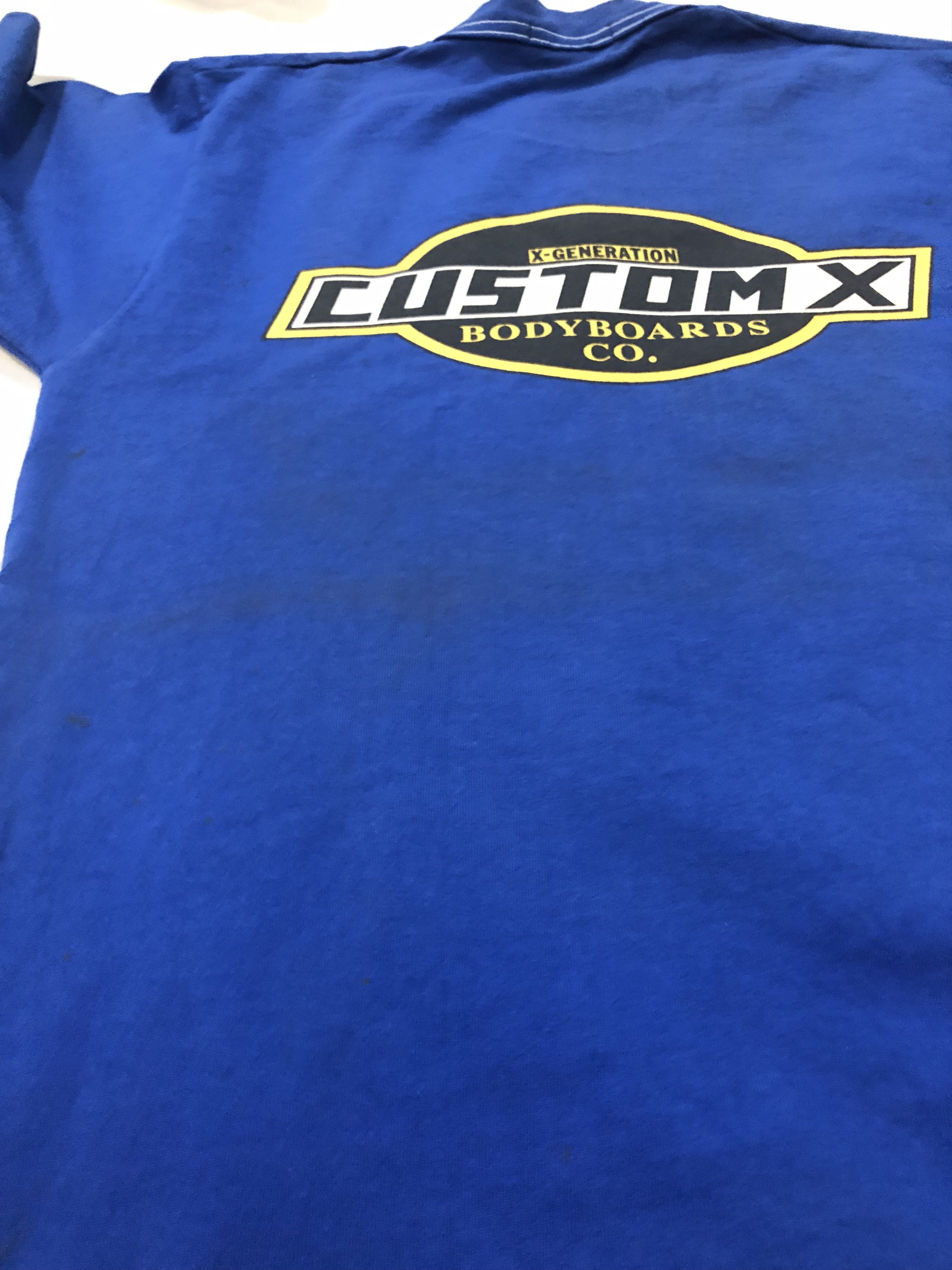 Sports Specialties × The Game × Vintage Vintage Worn 90s CustomX Bodyboards Co Tshirt Size US M / EU 48-50 / 2 - 4 Thumbnail