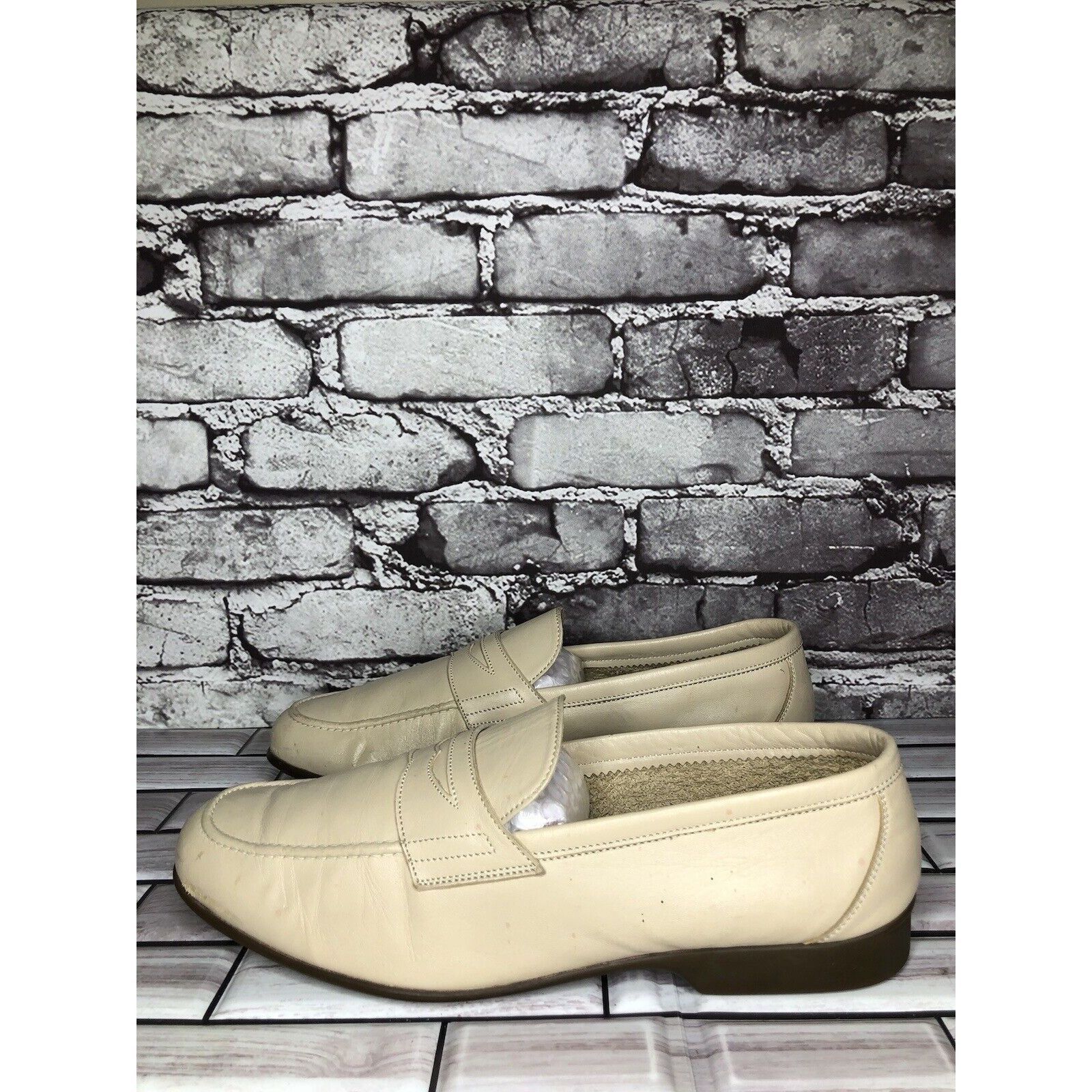 Other Caporicci Ivory Leather Casual Penny Loafers Driving Shoes M Size US 9 / EU 42 - 15 Thumbnail