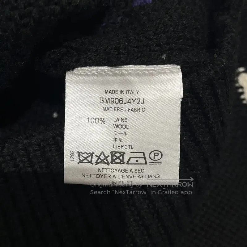 Givenchy Givenchy Black Wool Knit Sweater with Colorful Letters . Size XS / US 0-2 / IT 36-38 - 7 Thumbnail