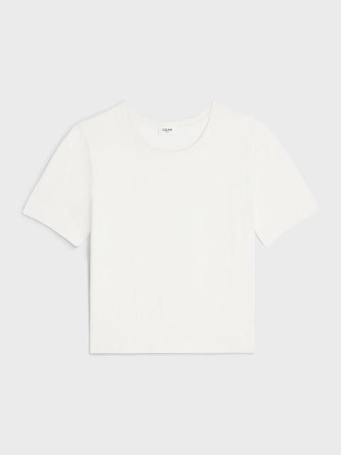 Celine o1w1db10125 2X45C671Q Boxy Triomphe T-Shirt in White Size XS / US 0-2 / IT 36-38 - 1 Thumbnail